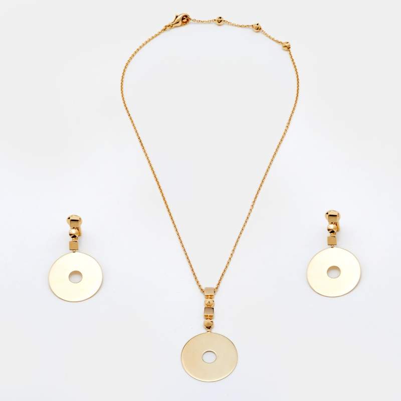 مملوكة مسبقًا Bvlgari Roma 18k Yellow Gold Necklace Set