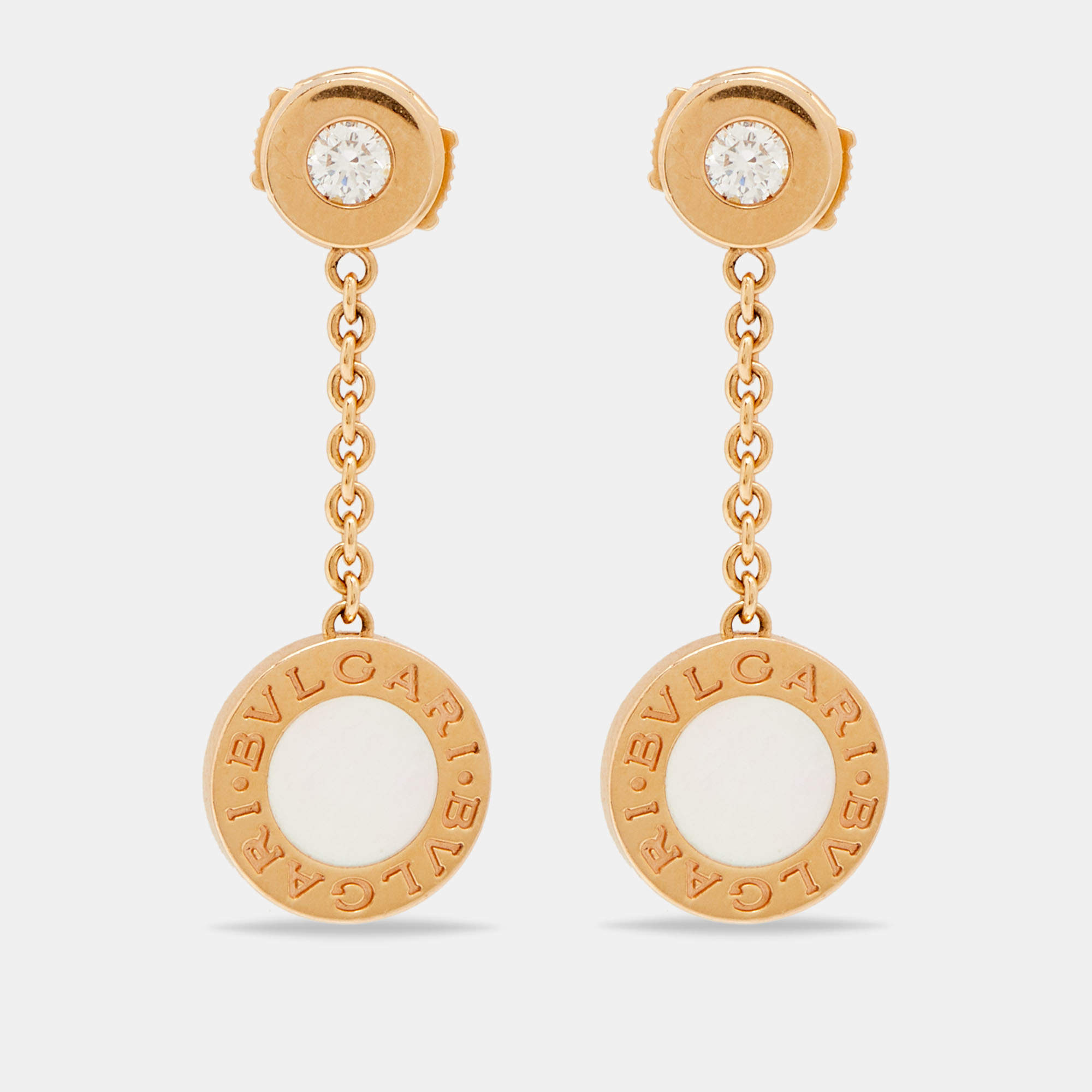 White gold DIVAS' DREAM Earrings with 0.94 ct Diamonds | Bulgari Official  Store