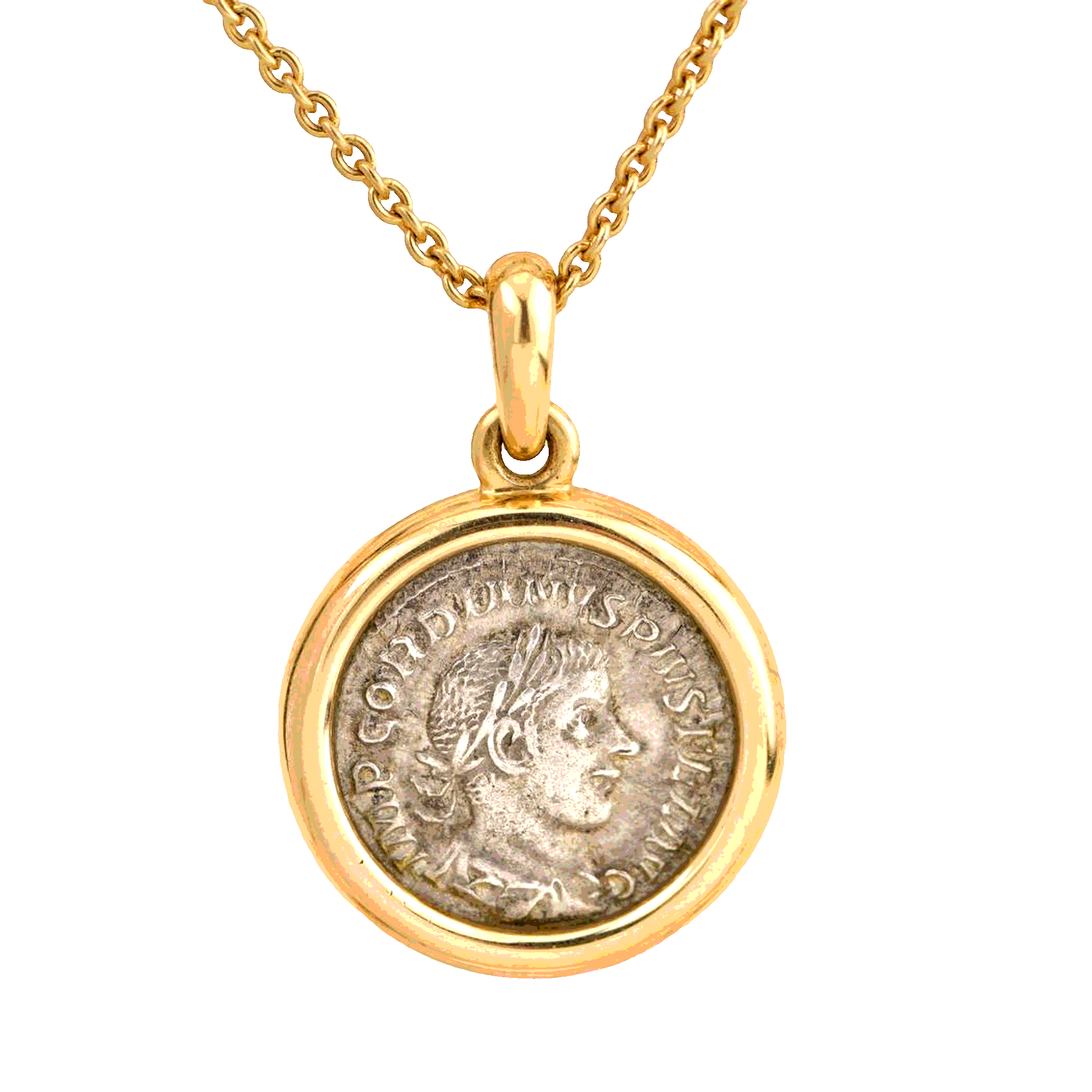 Bulgari Vintage Yellow Gold Coin Pendant Necklace Bvlgari | TLC