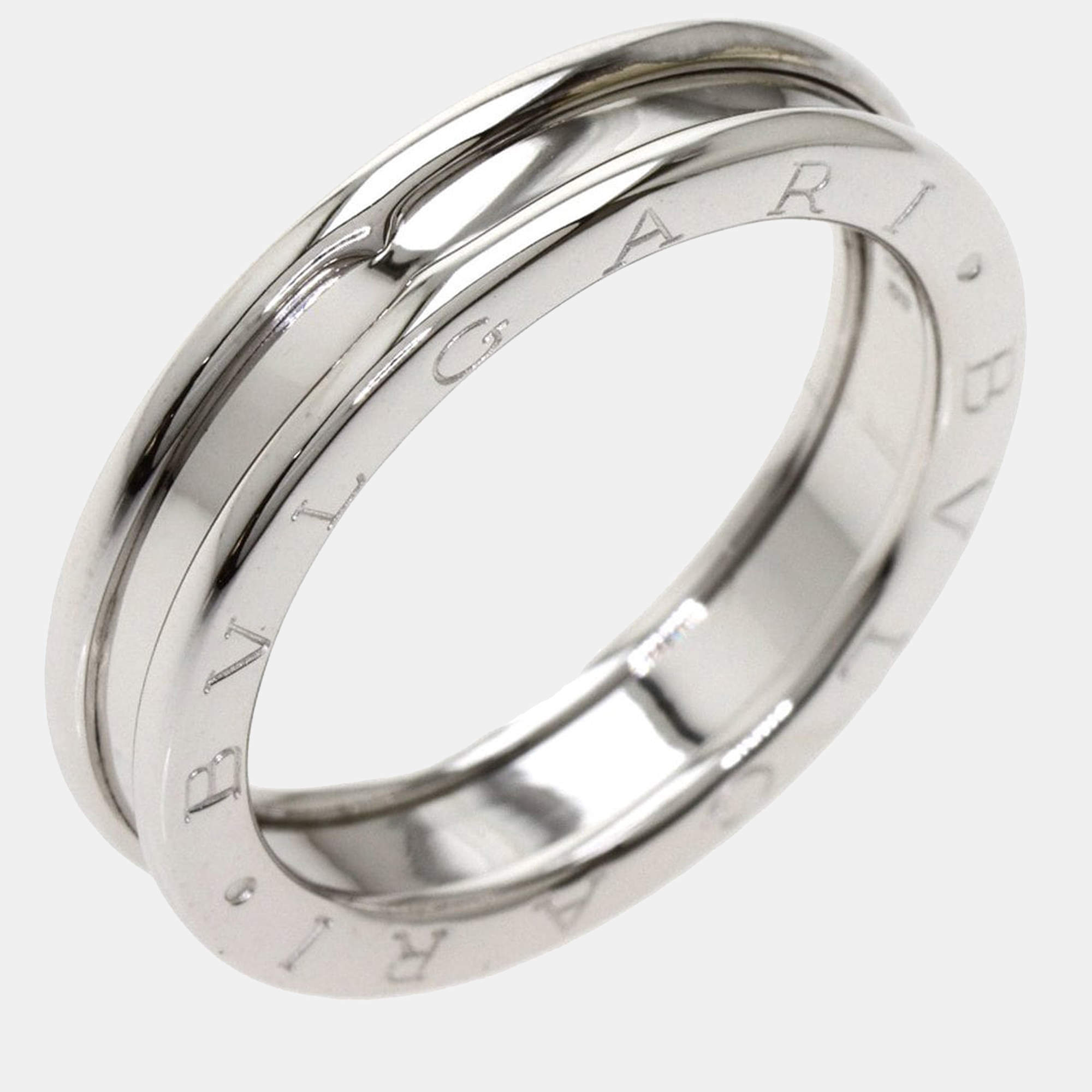 Bvlgari B.Zero1 18K White Gold Ring EU 59