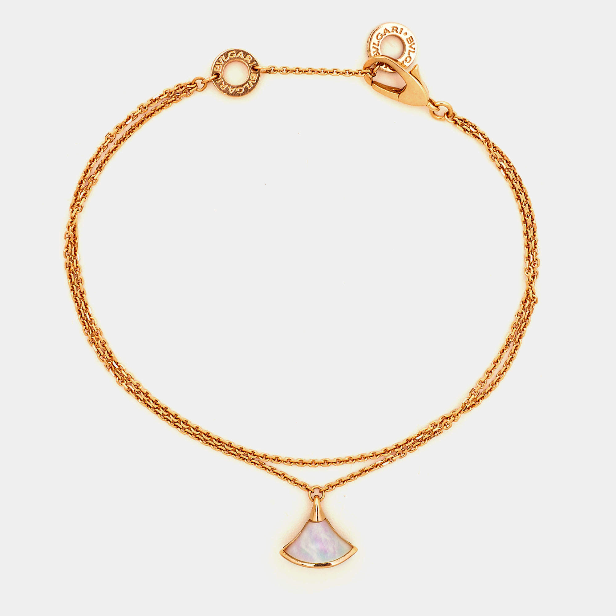Bvlgari Divas' Dream Mother of Pearl 18k Rose Gold Bracelet