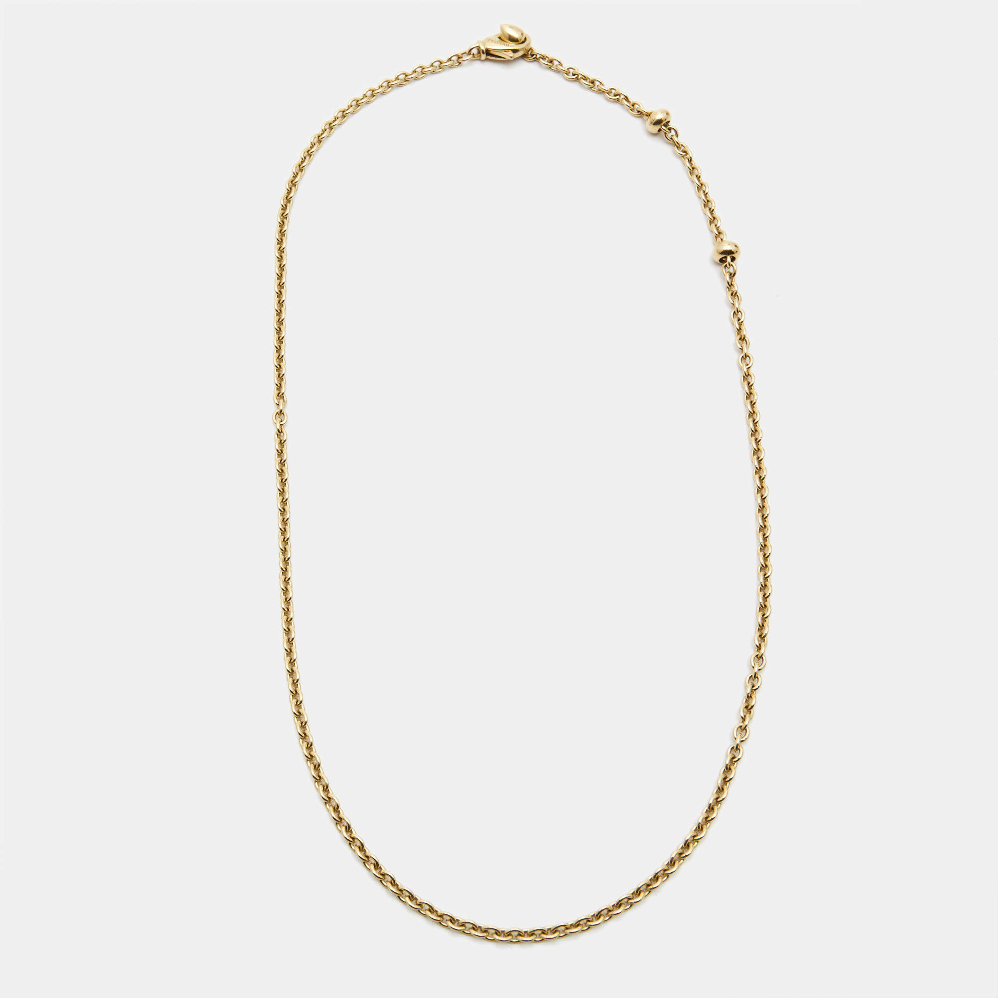Pre Owned Bvlgari Catene 18k Yellow Gold Chain Necklace