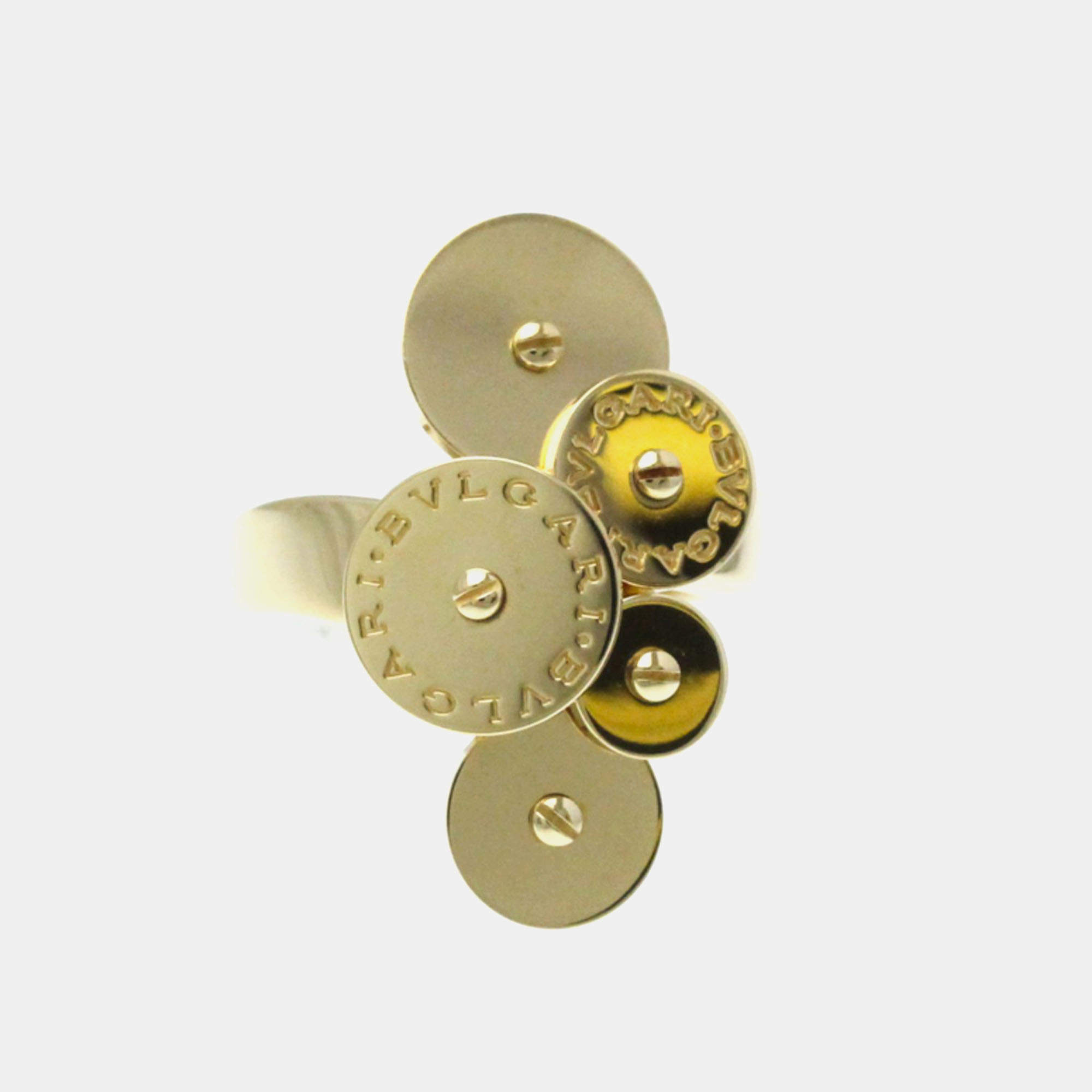 Bvlgari 18K Yellow Gold Cicladi Band Ring EU 51