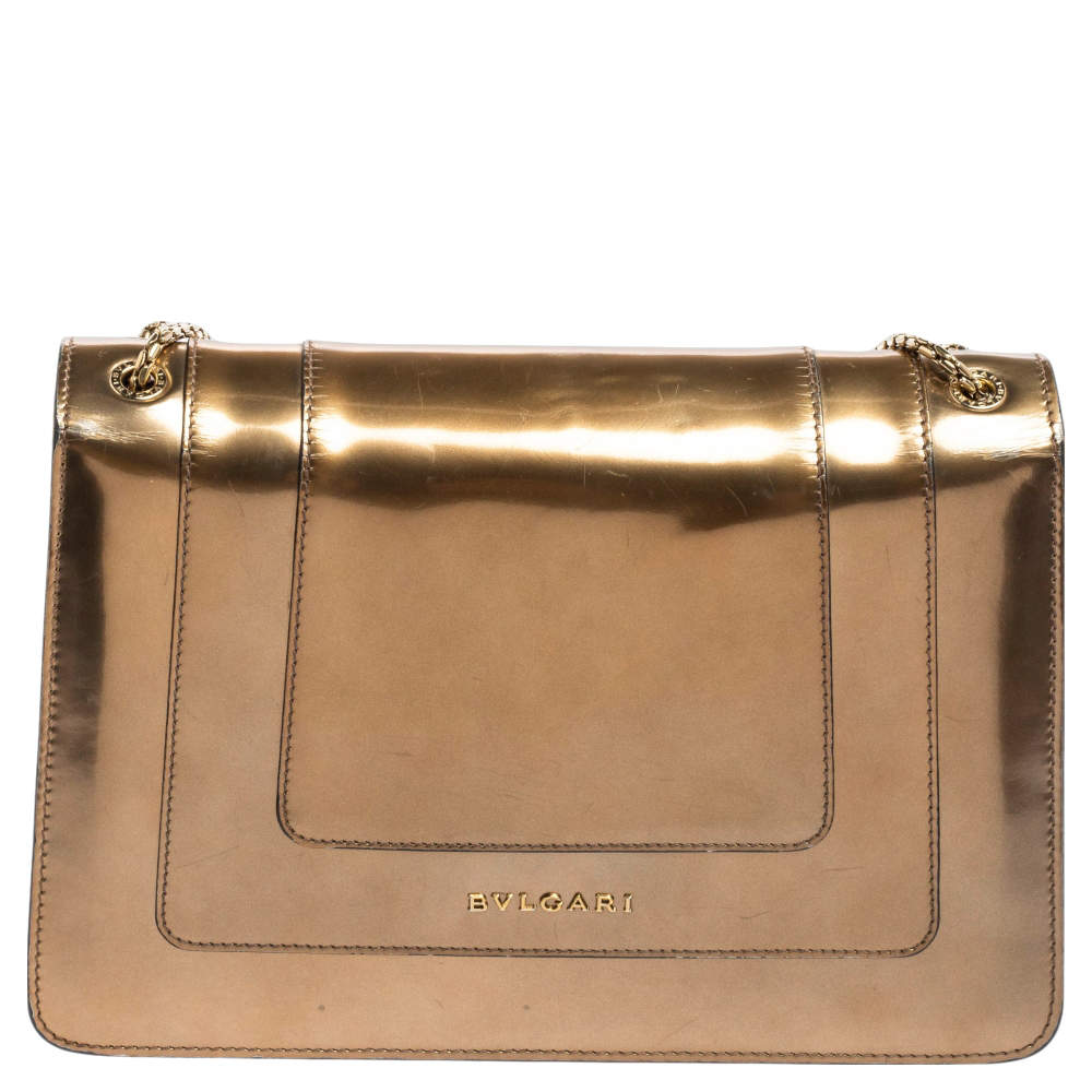 Serpenti pony-style calfskin handbag Bvlgari Gold in Pony-style calfskin -  30830059