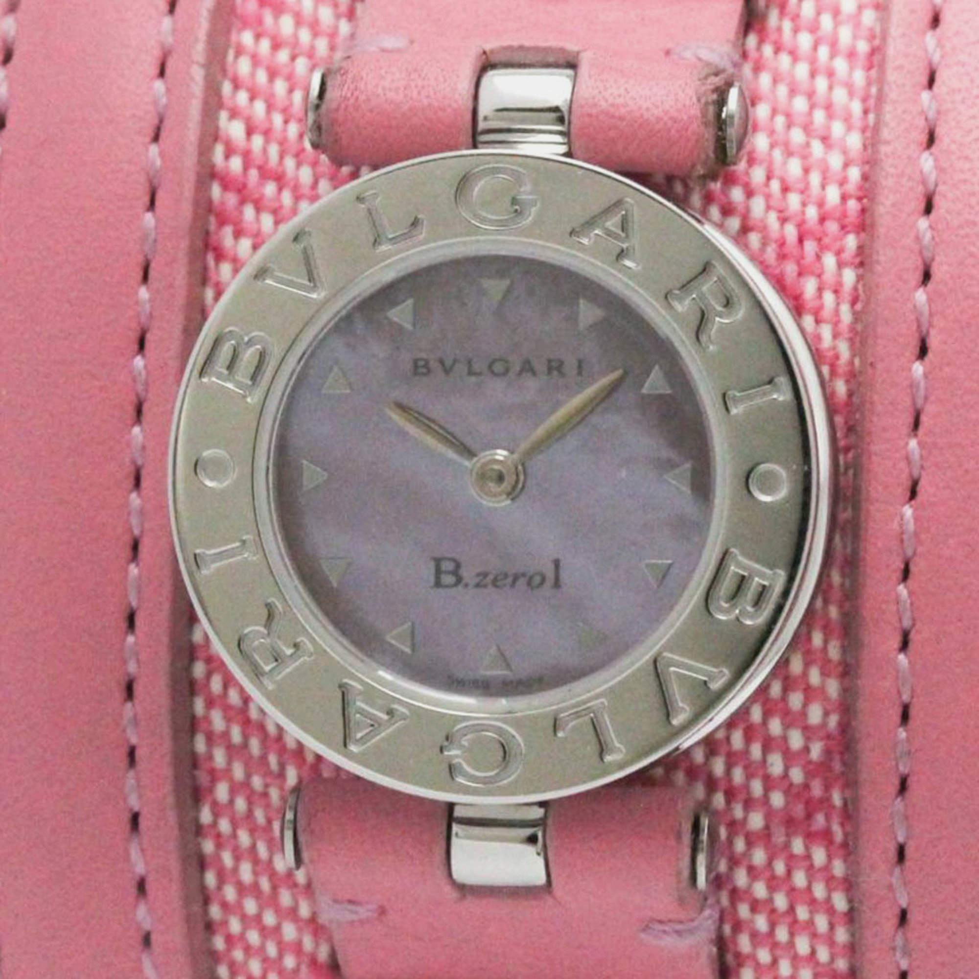 Bvlgari Pink Shell B.Zero1 BZ22S Quartz Women's Wristwatch 22 mm