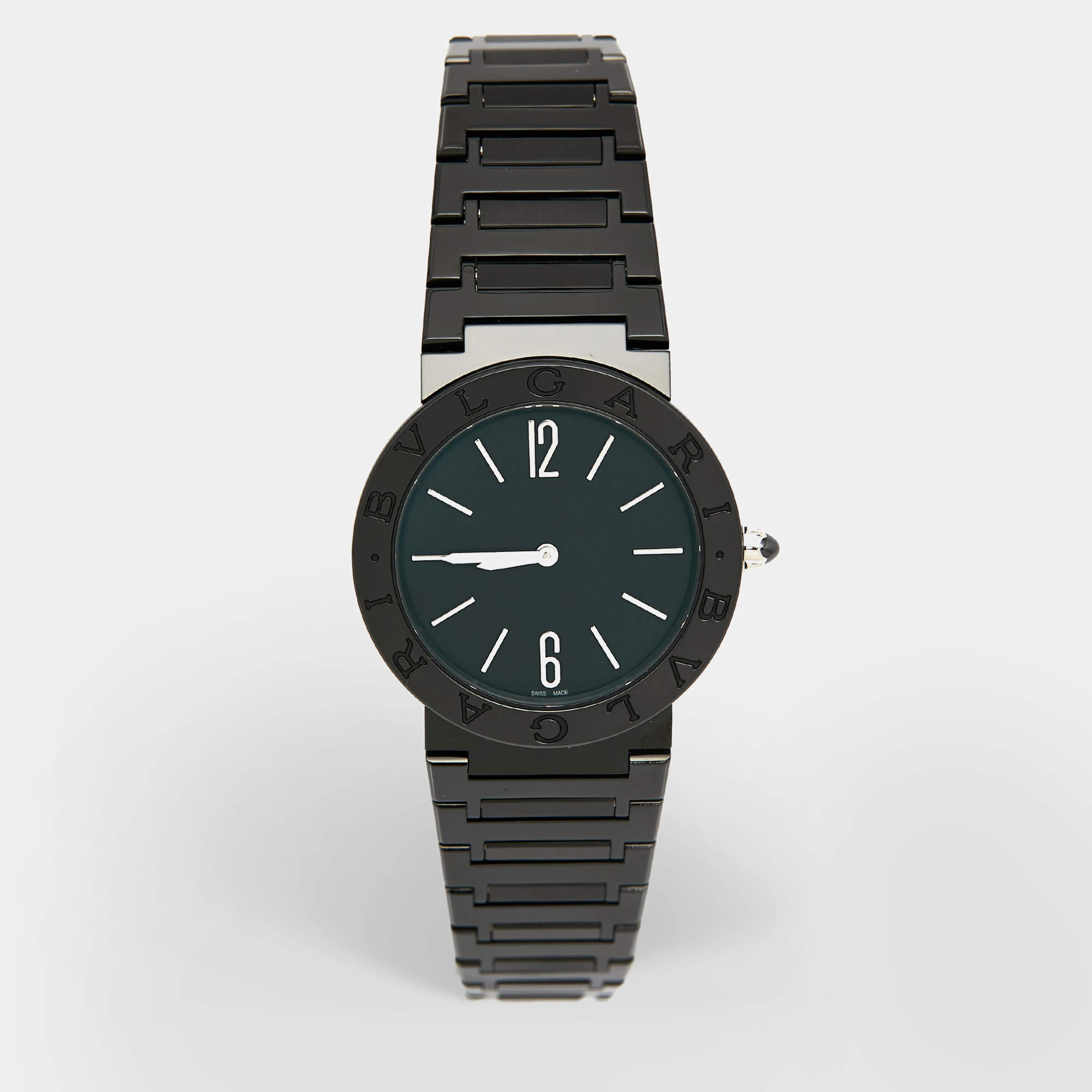Bvlgari Black PVD Coated Stainless Steel Bvlgari Bvlgari 103557 Women's Wristwatch 33 mm
