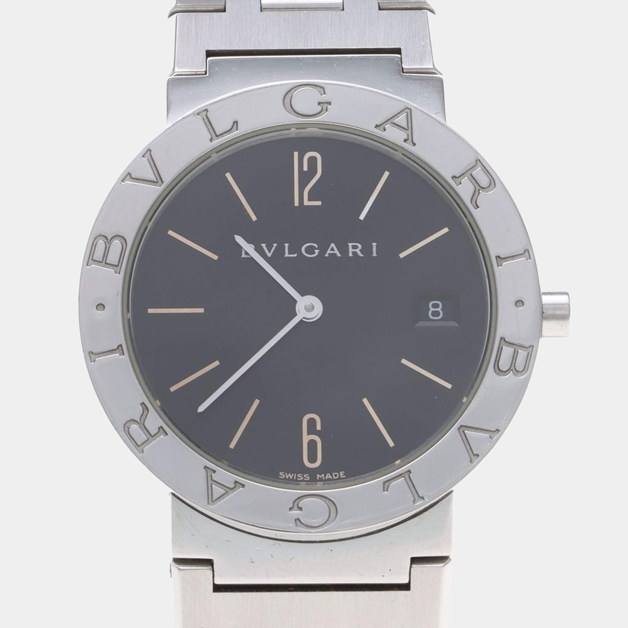 Pre Owned Bvlgari BB BB33SS Quartz Stainless Steel Women's Wristwatch 33 mm