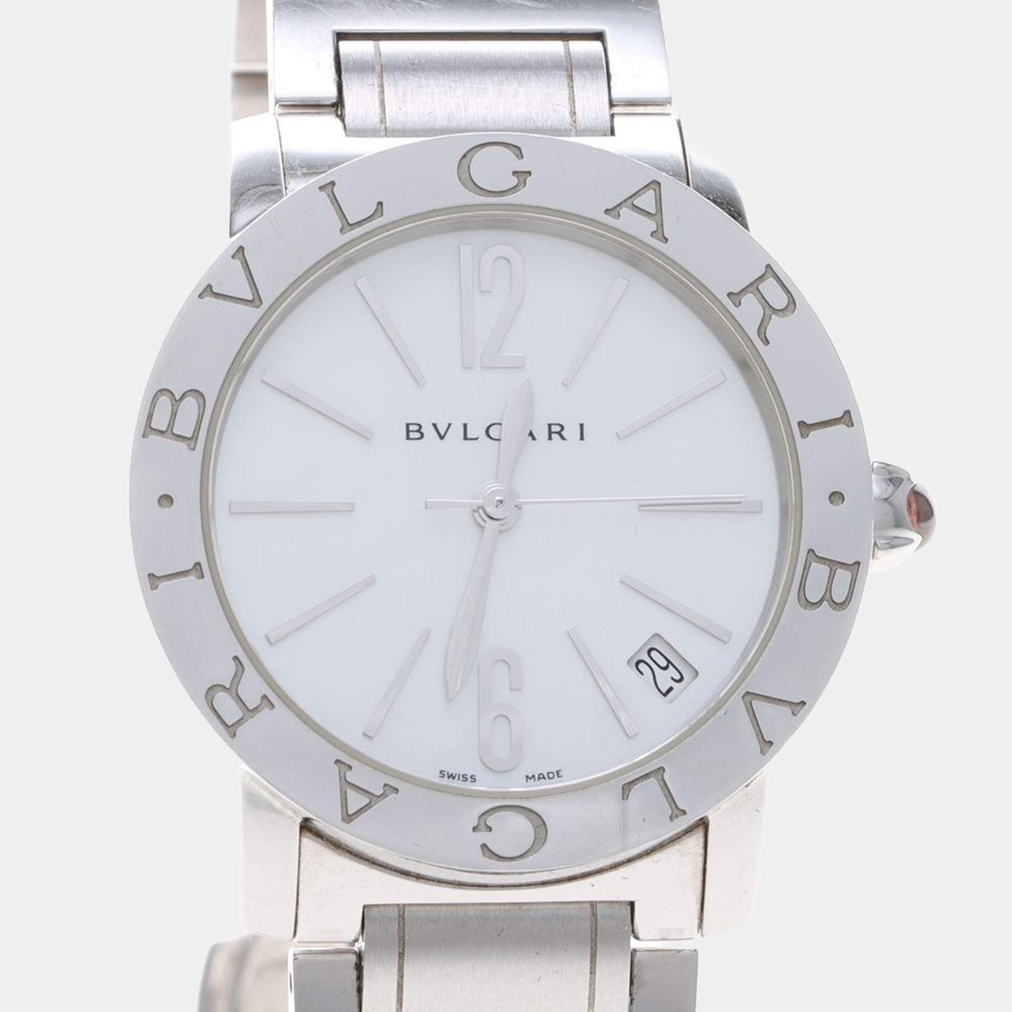 Pre Owned Bvlgari BB BBL33S Automatic Stainless Steel Womens Wristwatch 33 mm