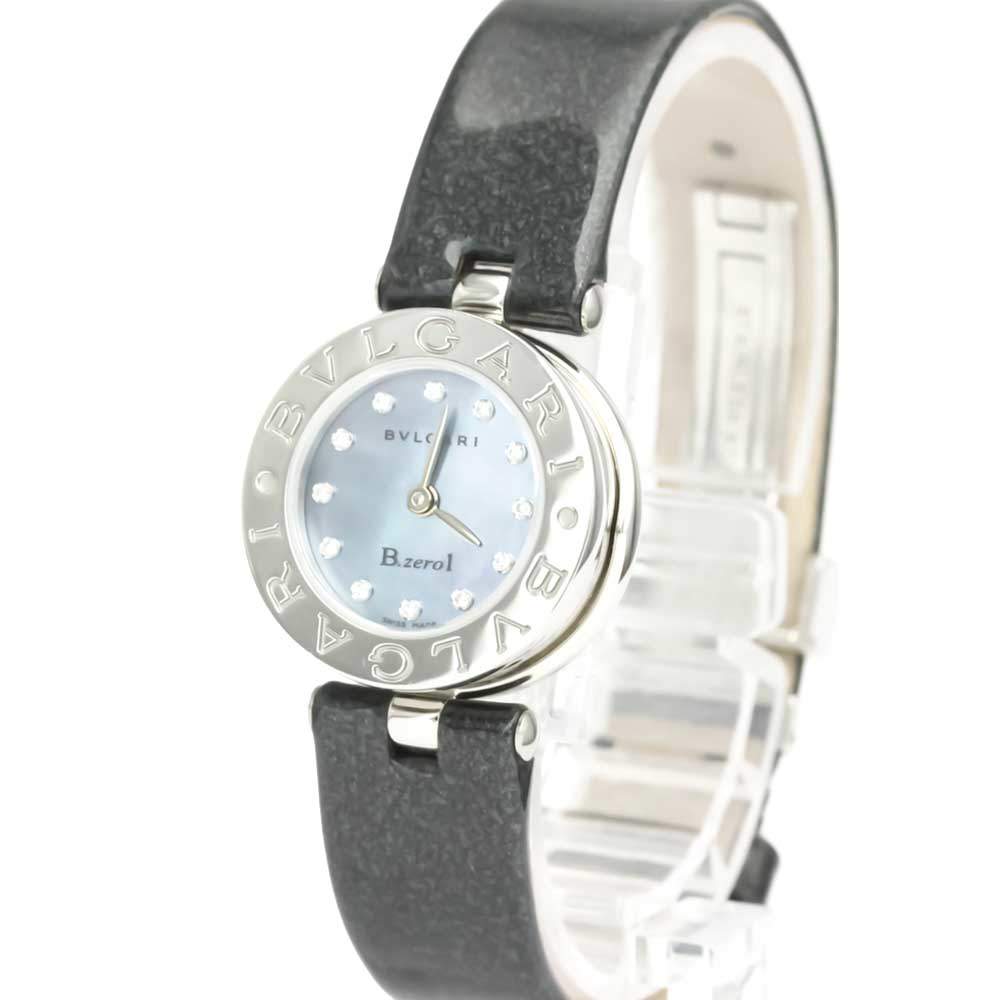 Bvlgari Blue MOP Stainless Steel BZ22S B-Zero1 Women's Wristwatch 22 MM