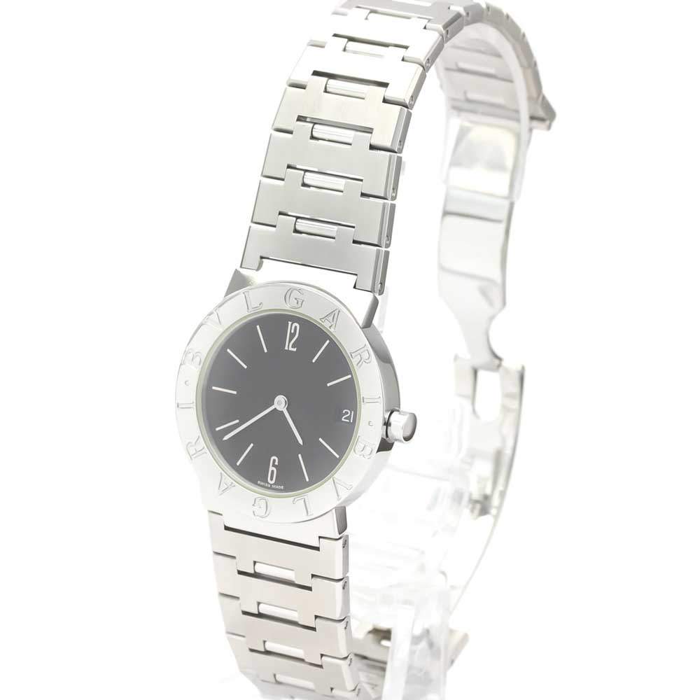 Bvlgari Black Stainless Steel Bvlgari Bvlgari BB30SS Quartz Women's Wristwatch 30 MM