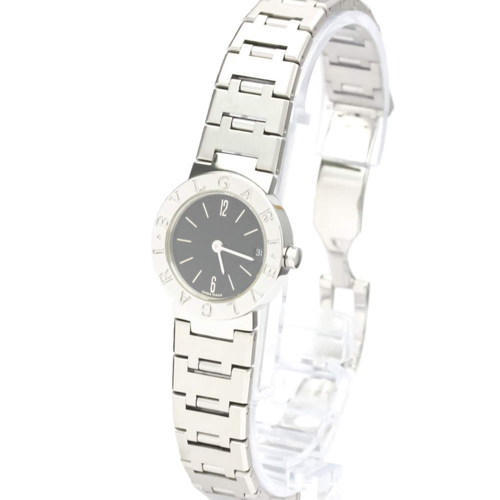 Bvlgari Black Stainless Steel Bvlgari Bvlgari BB23SSD Women's Wristwatch 23  MM