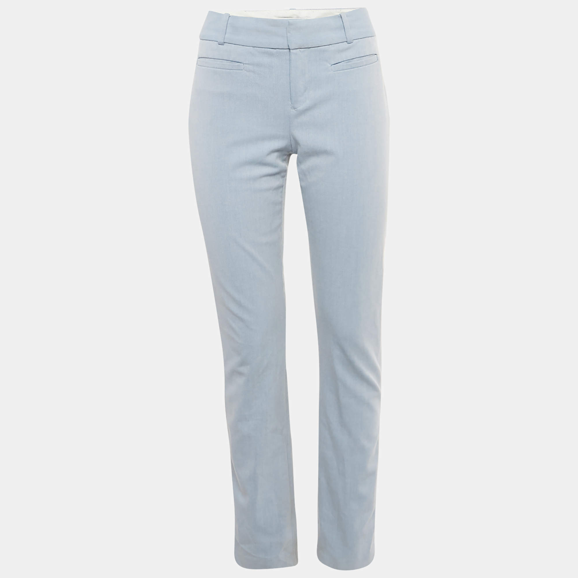 Pre Owned بنطال كالفن كلاين أزرق كريب رسمي مقاس صغير