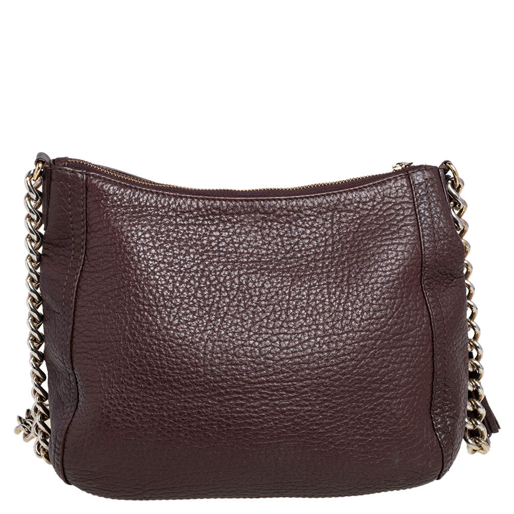 Carolina Hererra Brown Leather Fringe Chain Shoulder Bag Carolina Herrera |  The Luxury Closet