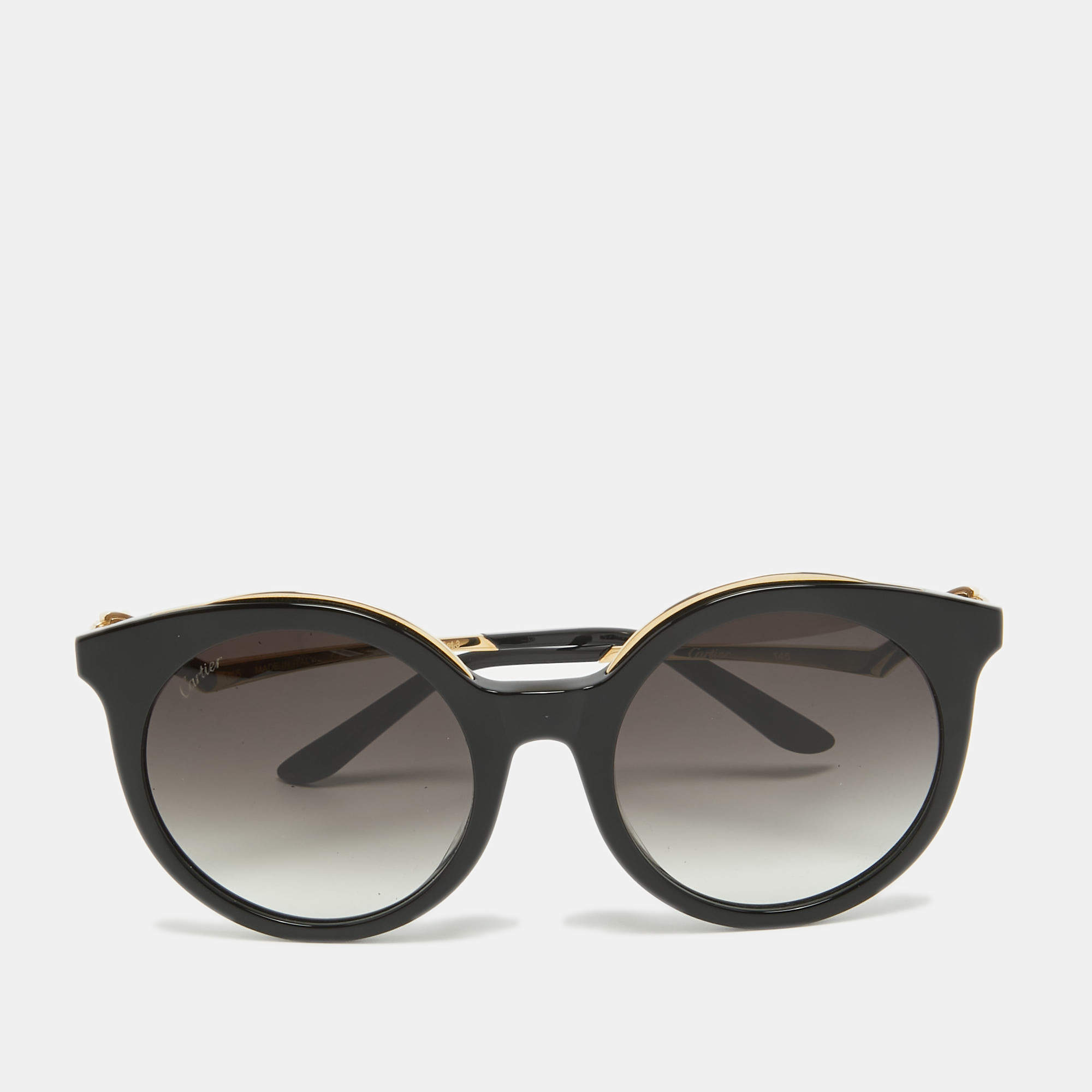 Cartier Black Gradient CT0118SA 001 Cat Eye Sunglasses