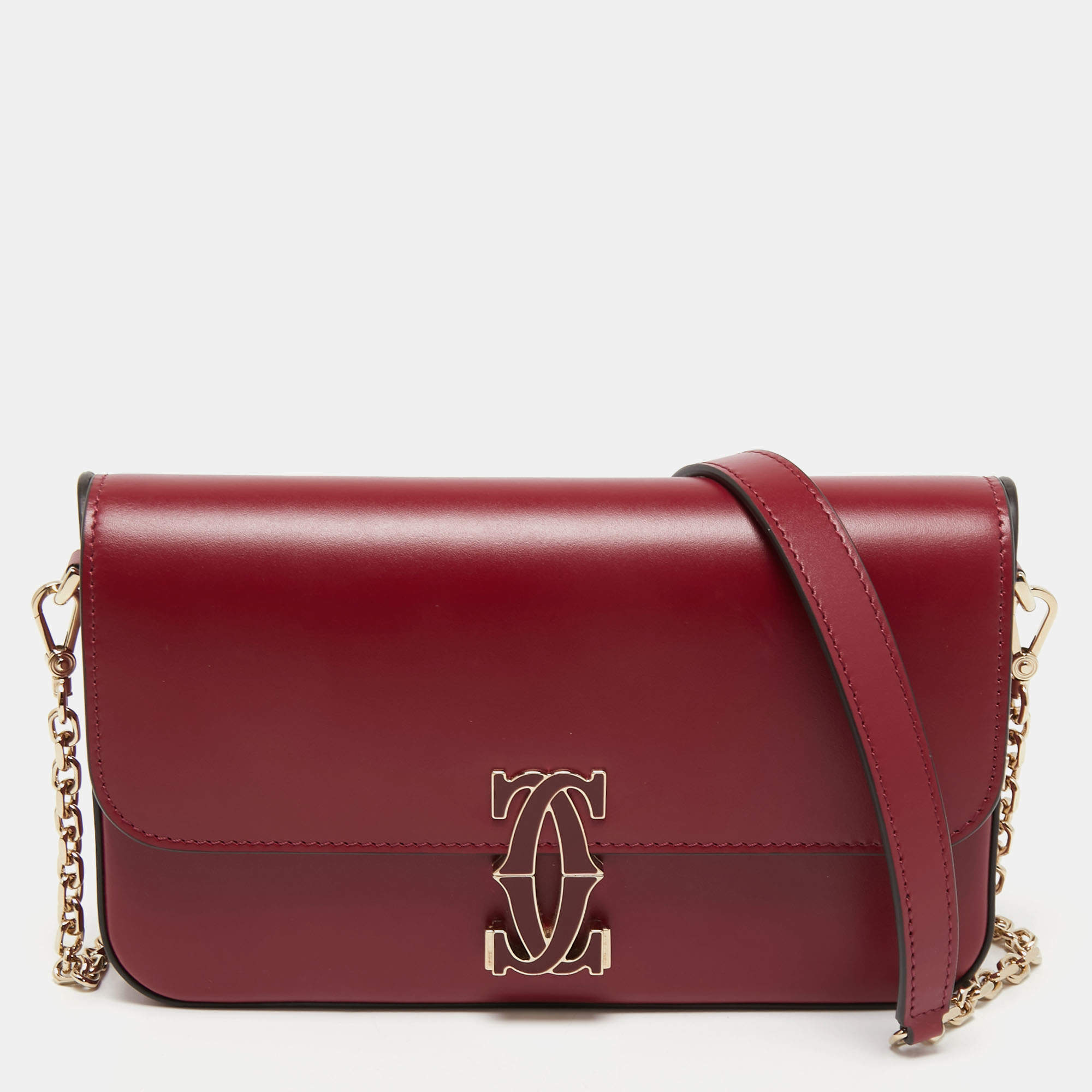 Cartier Red Leather Double C de Cartier Shoulder Bag