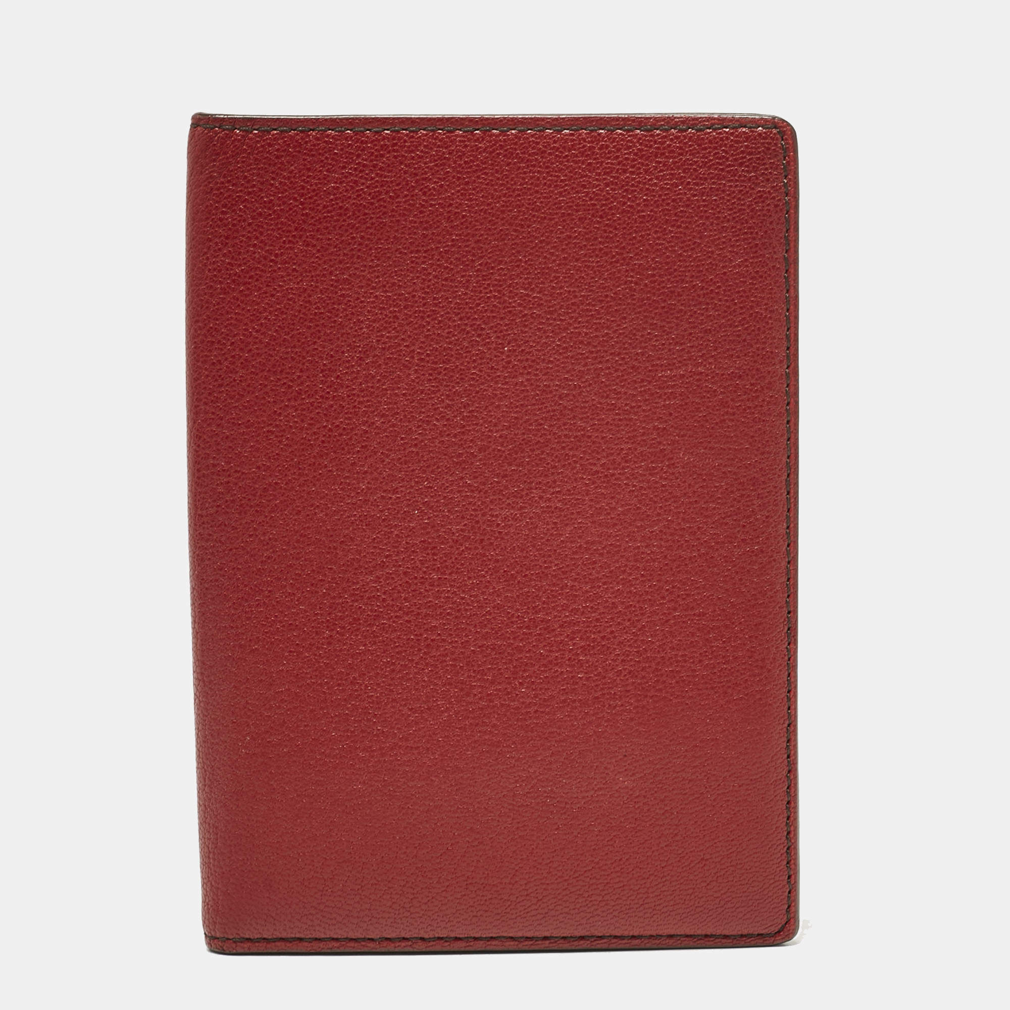 Cartier Red Leather Passport Holder 