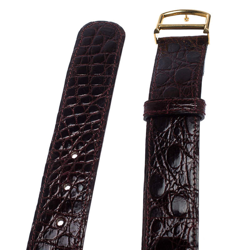 Leather belt Cartier Burgundy size XL International in Leather - 35663106