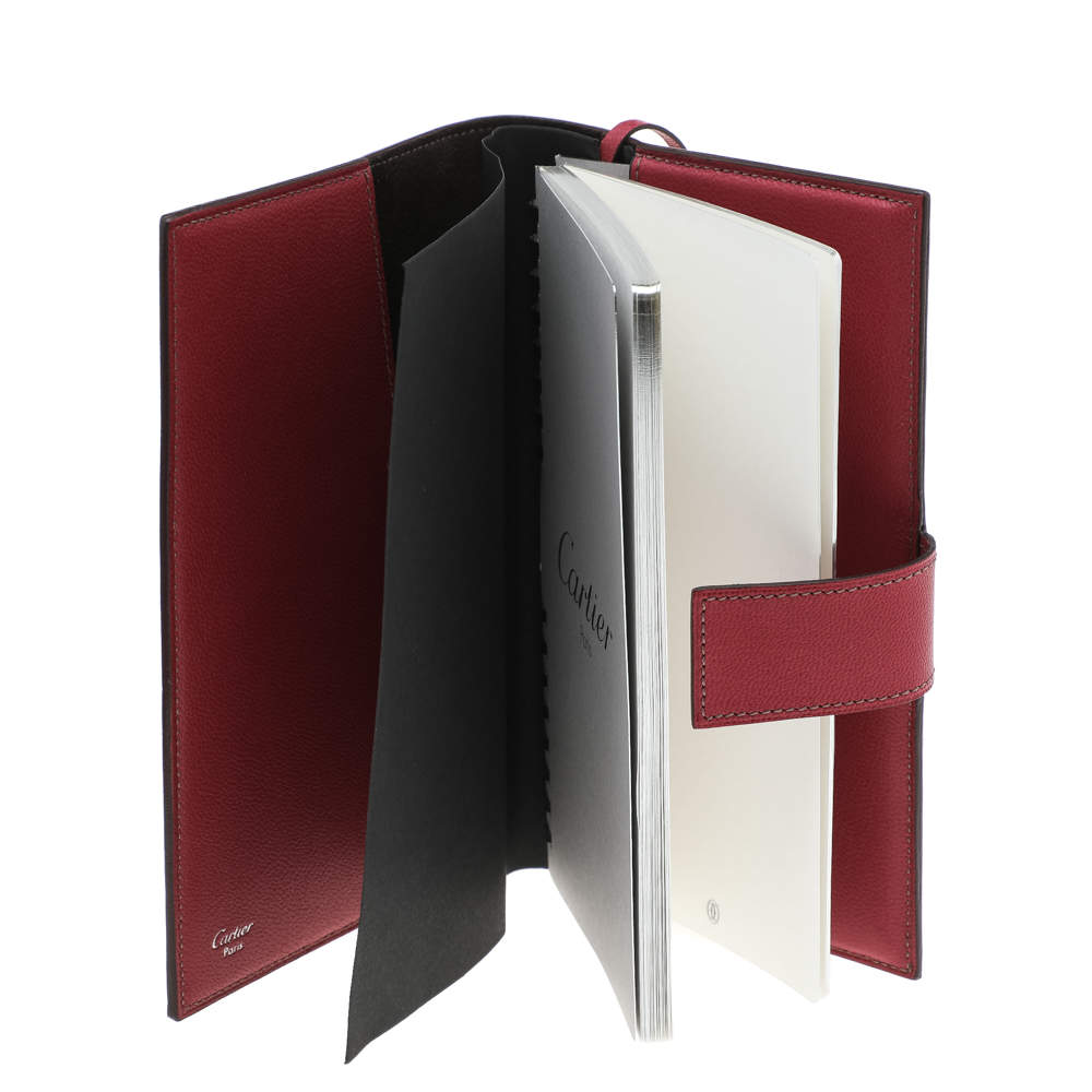 Cartier Fuschia Leather Les Must Notebook Cover Cartier TLC