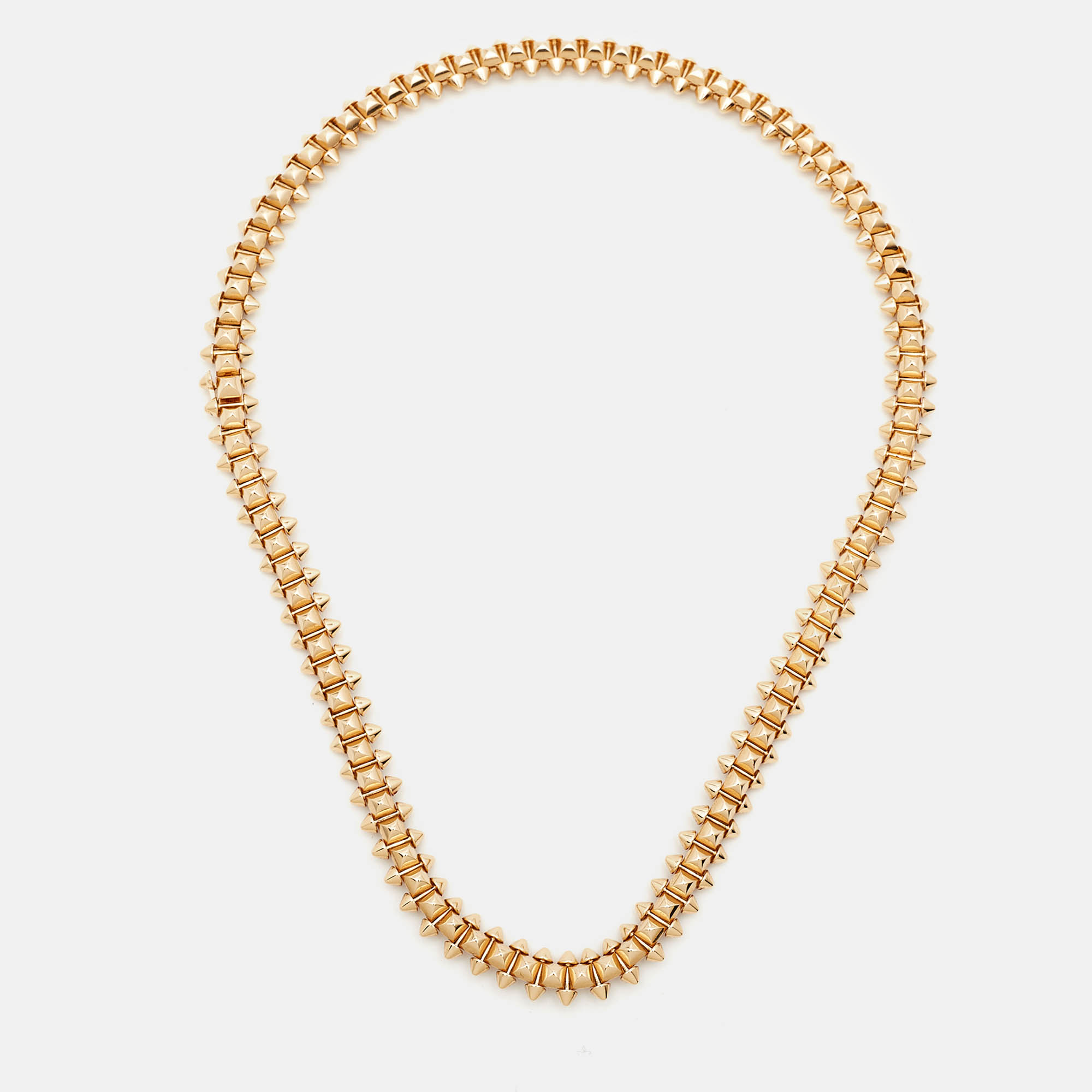 مملوكة مسبقًا Cartier Clash de Cartier Flexible 18k Rose Gold Medium Model Necklace