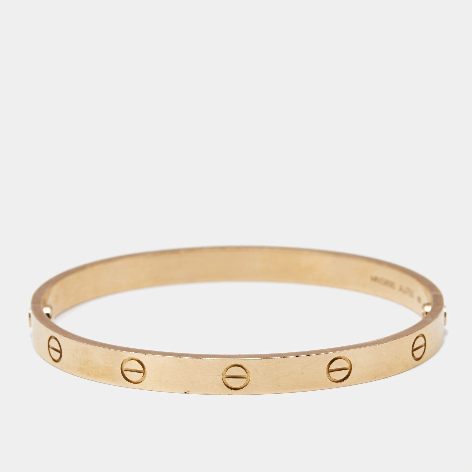 Cartier Love 18k Rose Gold Bracelet 19