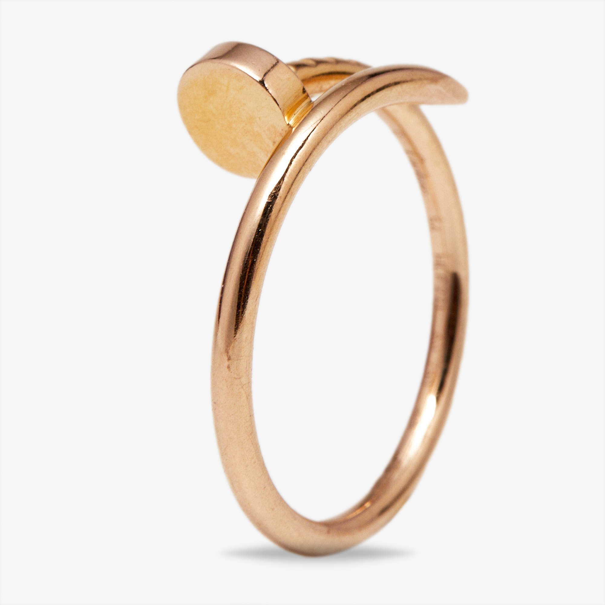 مملوكة مسبقًا Cartier Juste Un Clou 18k Rose Gold Small Model Ring Size 54