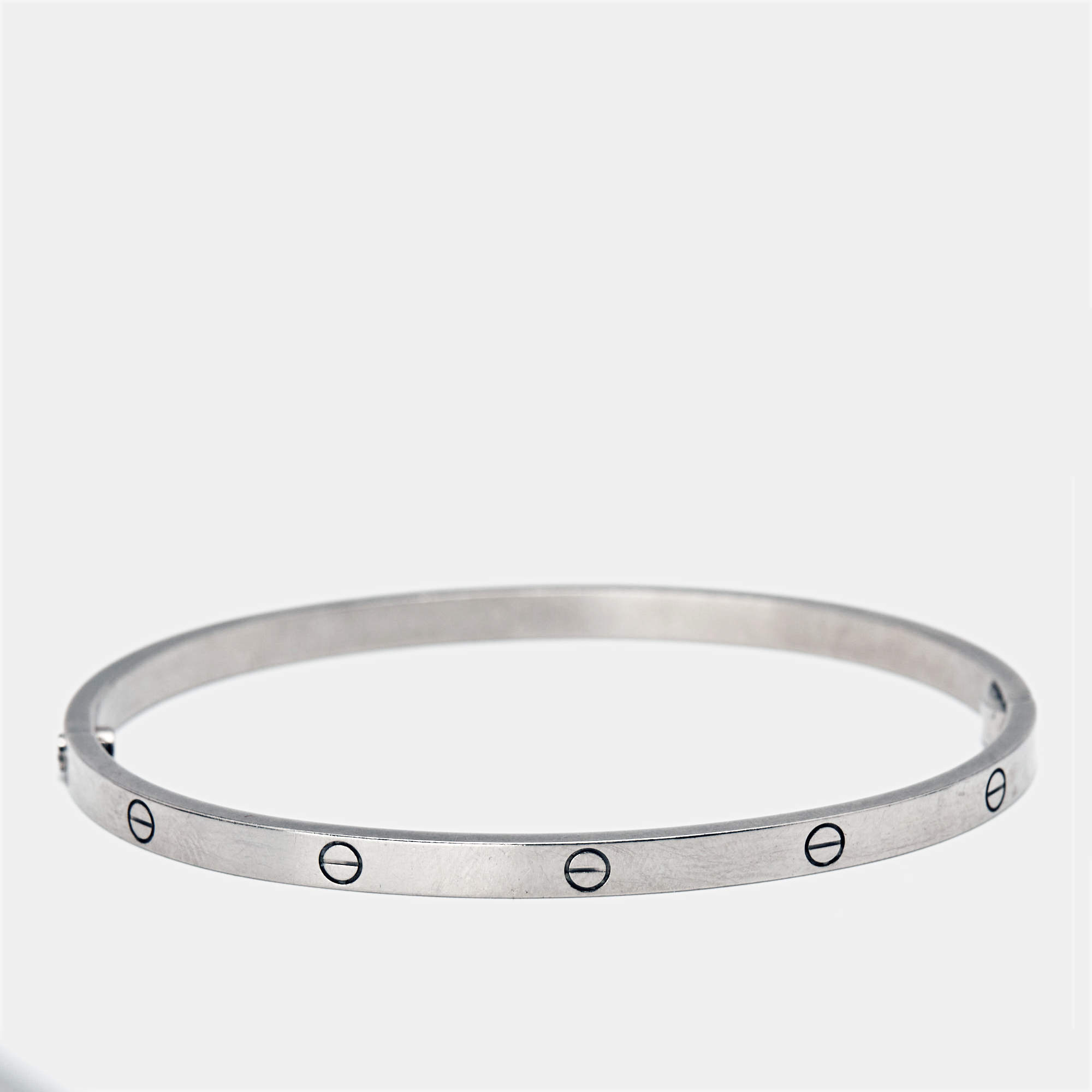 Cartier Love 18k White Gold Small Model Bracelet 18