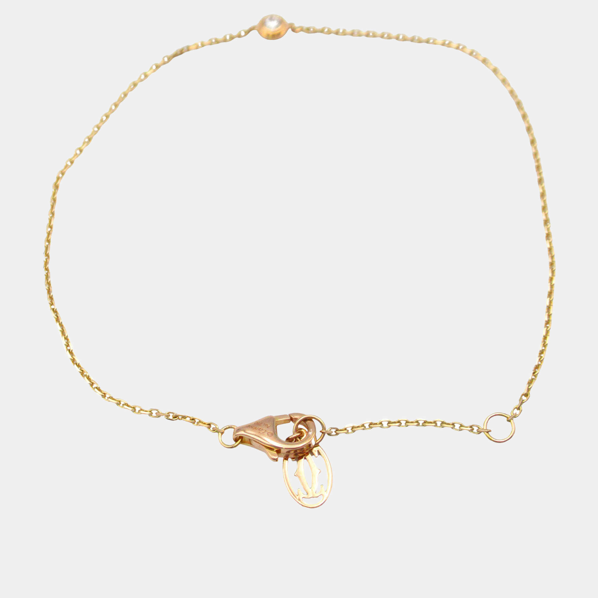 Cartier 18K Rose Gold Diamond D'Amour Bracelet 