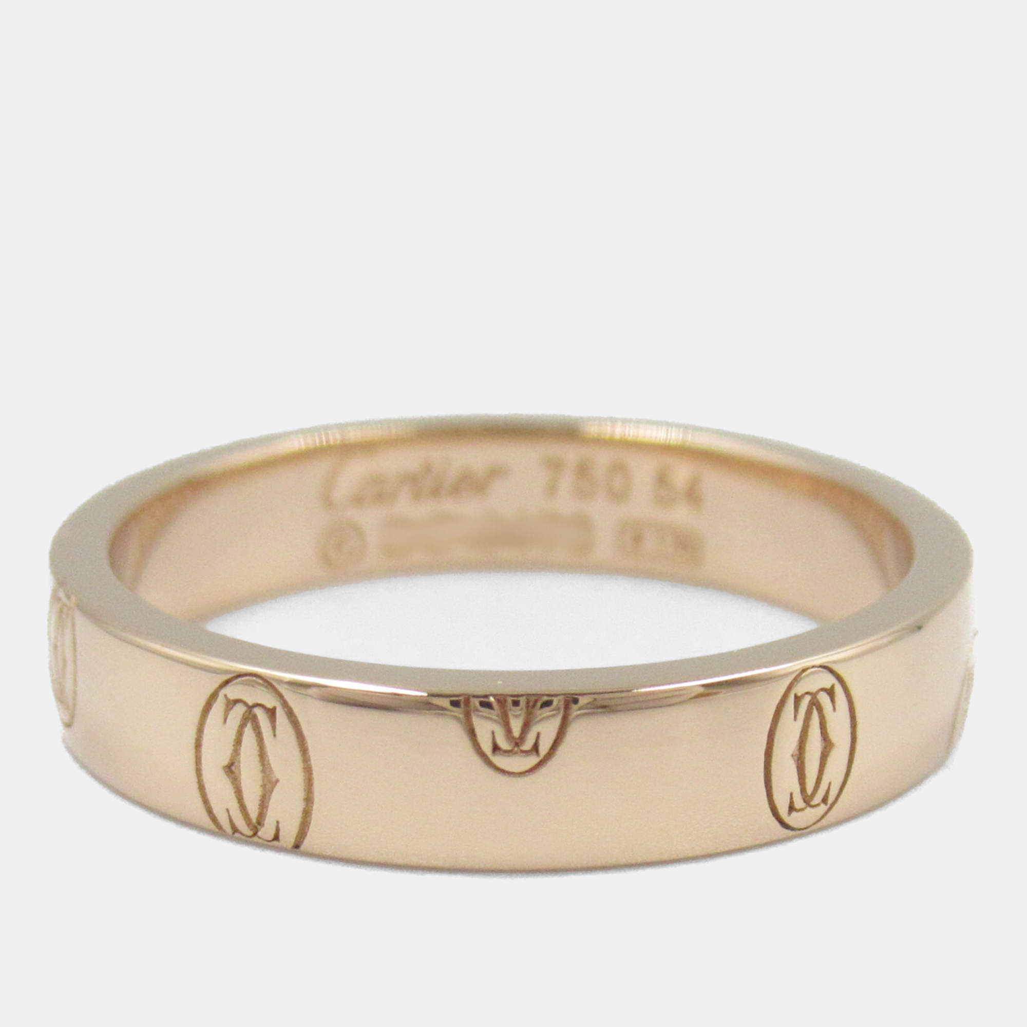Cartier 18K Rose Gold Happy Birthday Ring EU 54