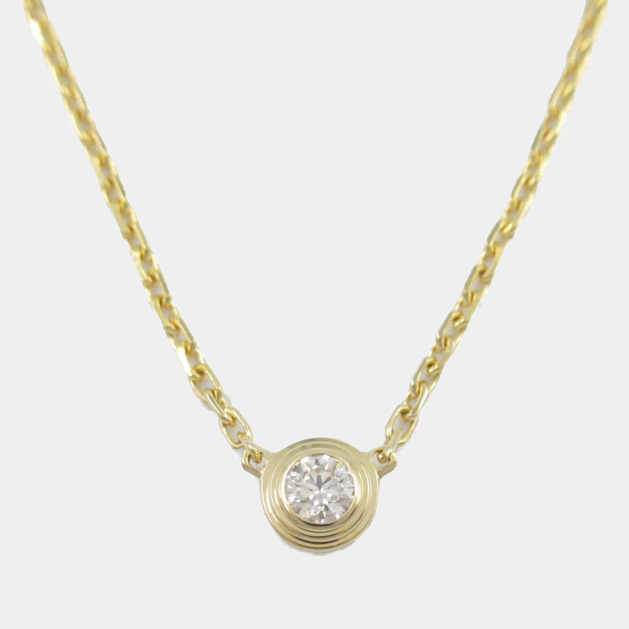 Cartier 18K Yellow Gold Xs Diamond D'Amour Necklace 
