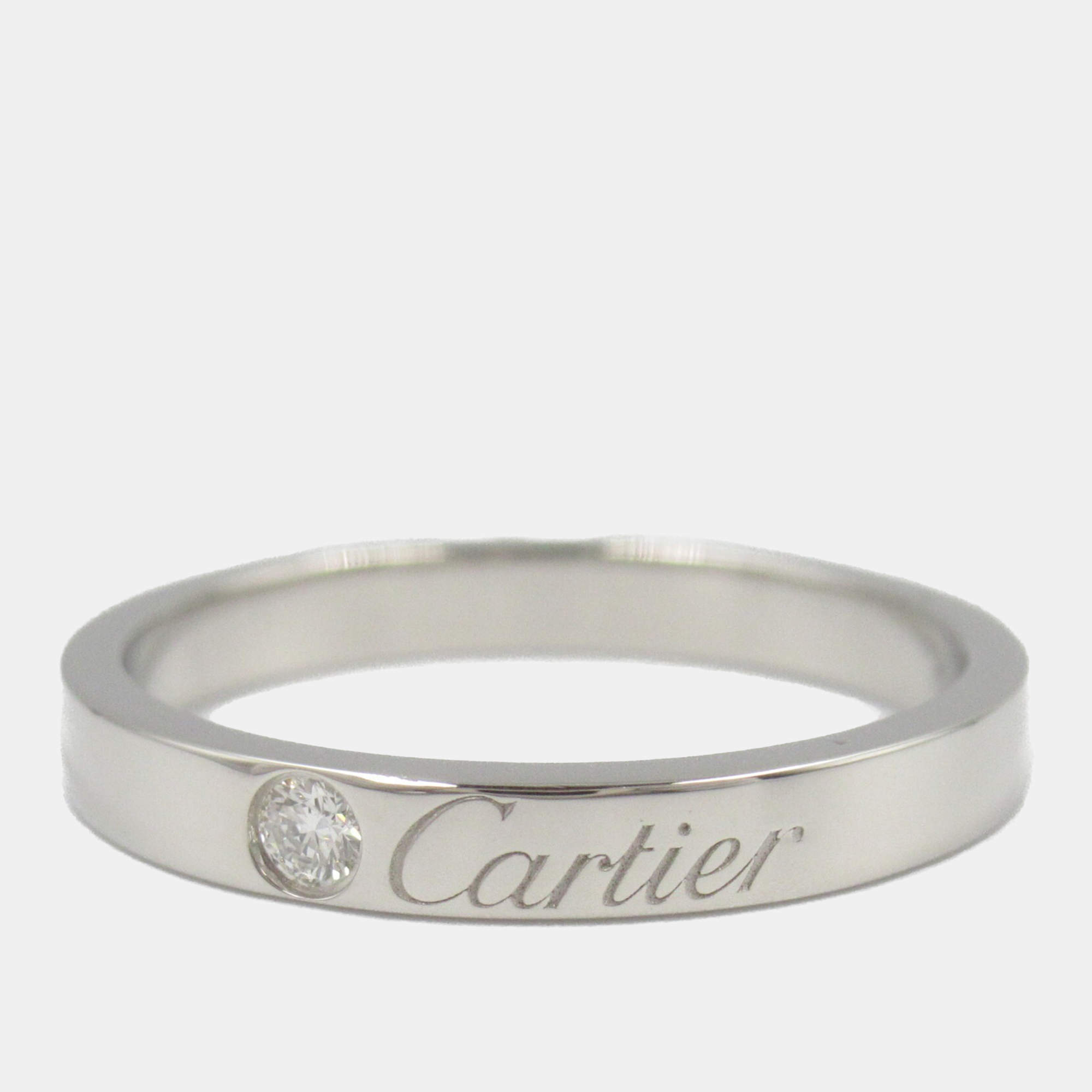 Cartier Platinum C De Cartier Ring EU 54