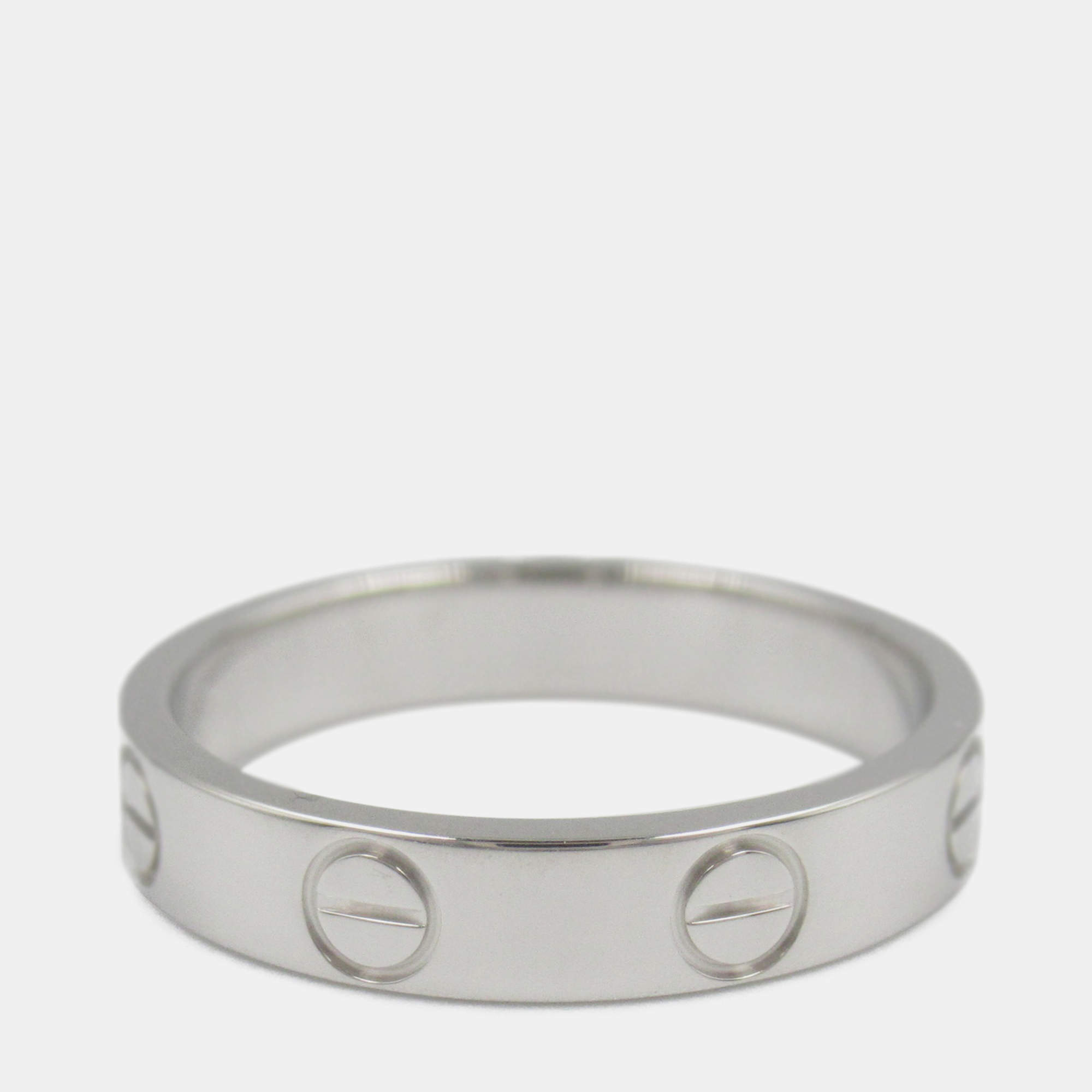 Cartier 18K White Gold Small Love Ring