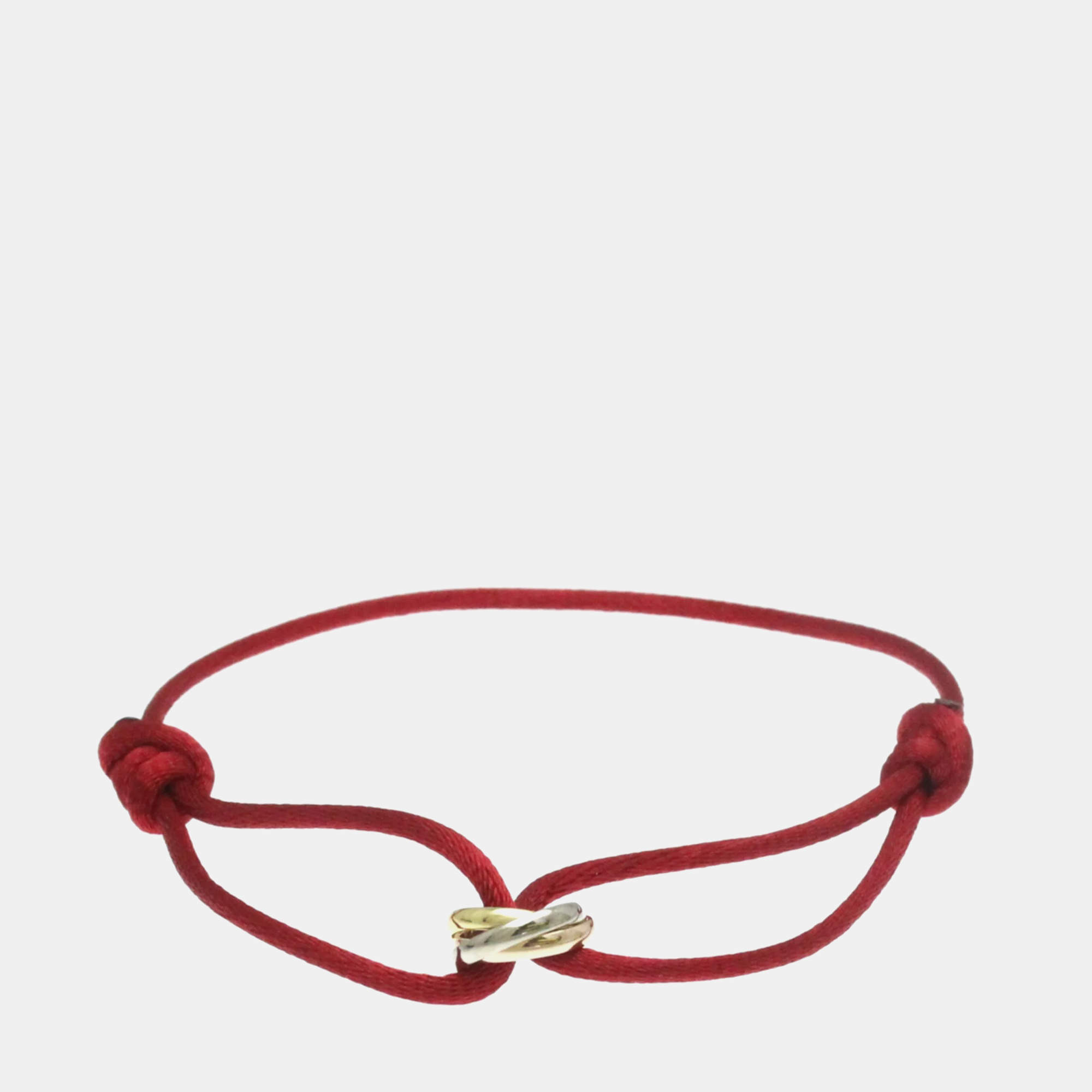 Pre Owned سوار كارتييه ترينيتي خيوط ذهب أصفر ووردي وأبيض عيار 18 قيراط