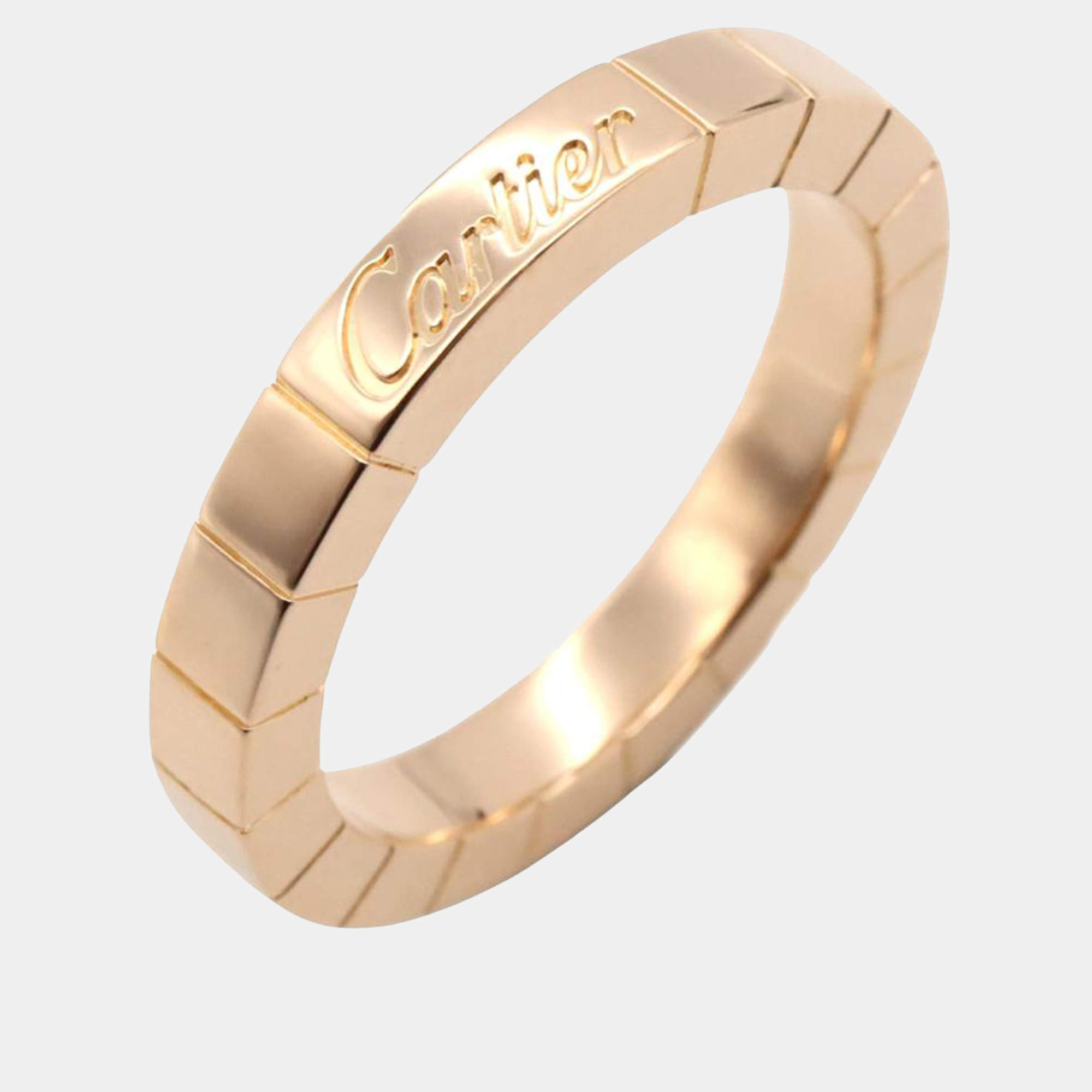Pre Owned Cartier 18K Pink Gold Lanieres Ring EU 49