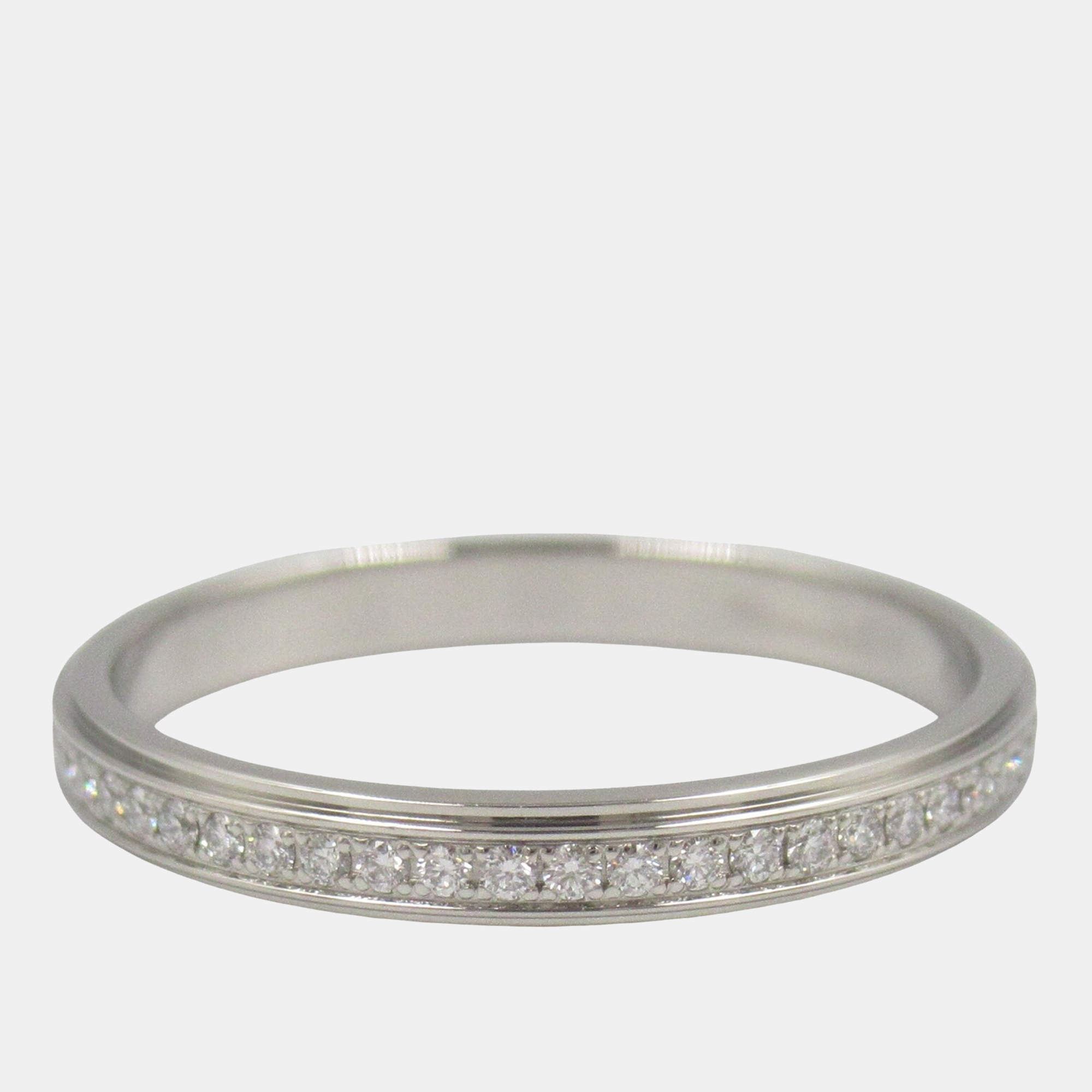 Pre Owned Cartier D'Amour Full Eternity Platinum Diamond Ring EU 49