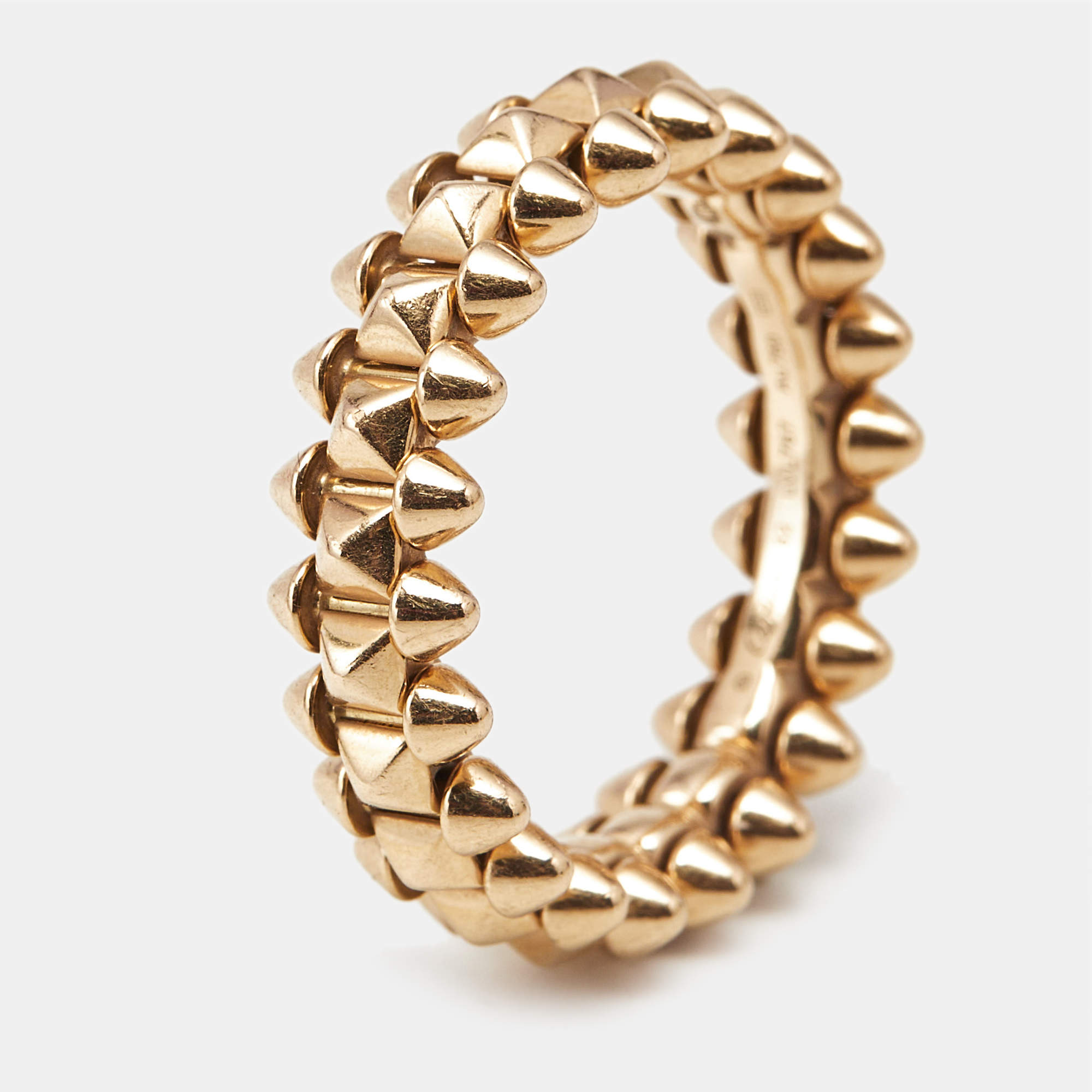 مملوكة مسبقًا Cartier Clash de Cartier 18k Rose Gold Small Model Ring Size 52