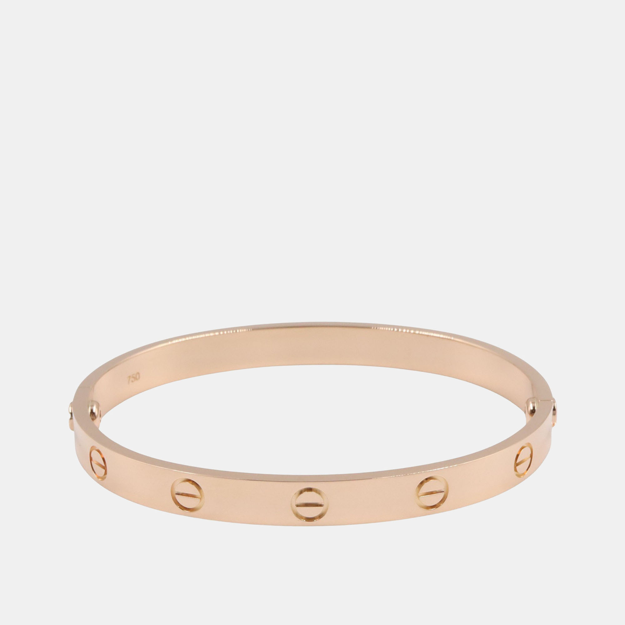 Pre Owned Cartier Love 18K Rose Gold Bracelet