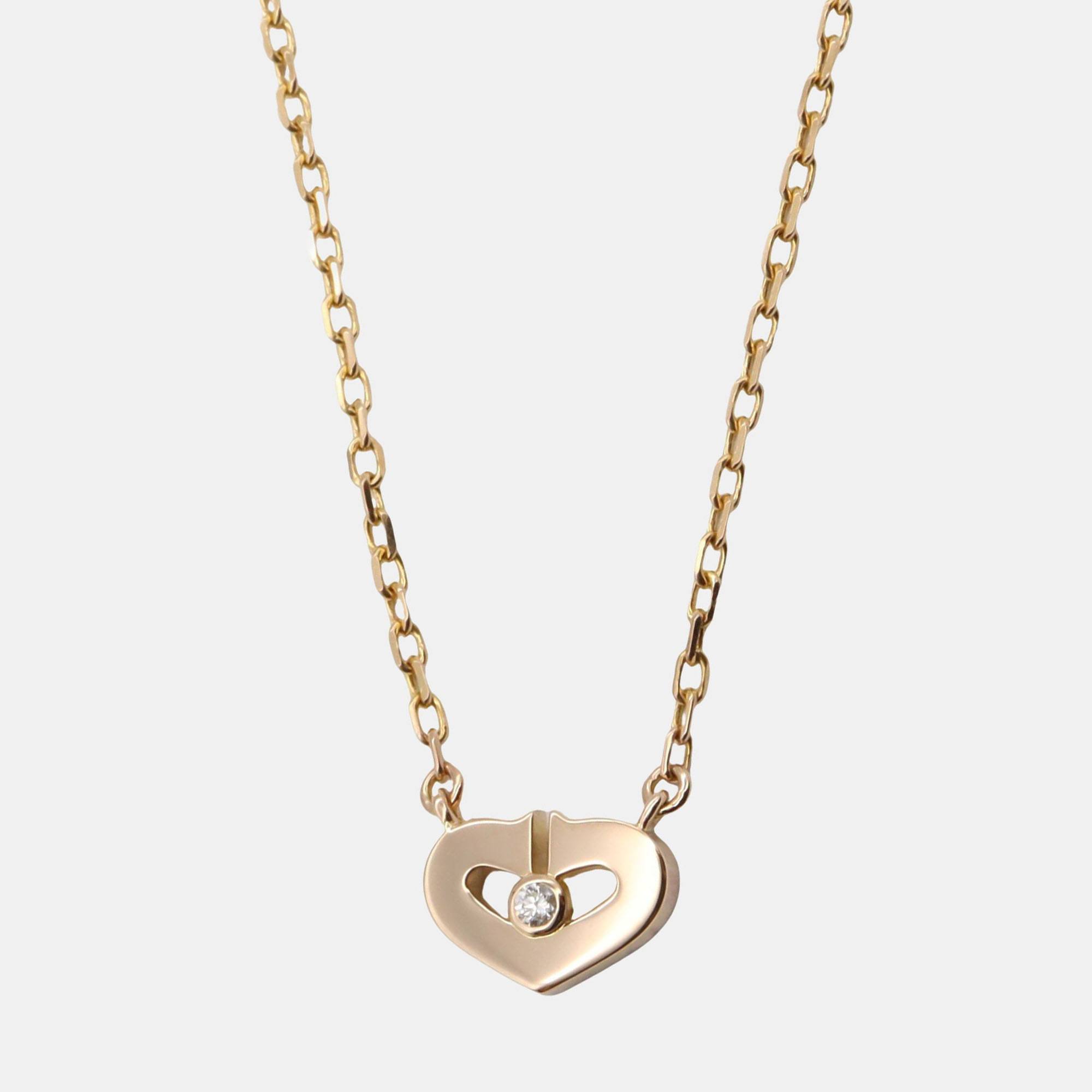 Pre Owned Cartier C De Cartier 18K Rose Gold Necklace