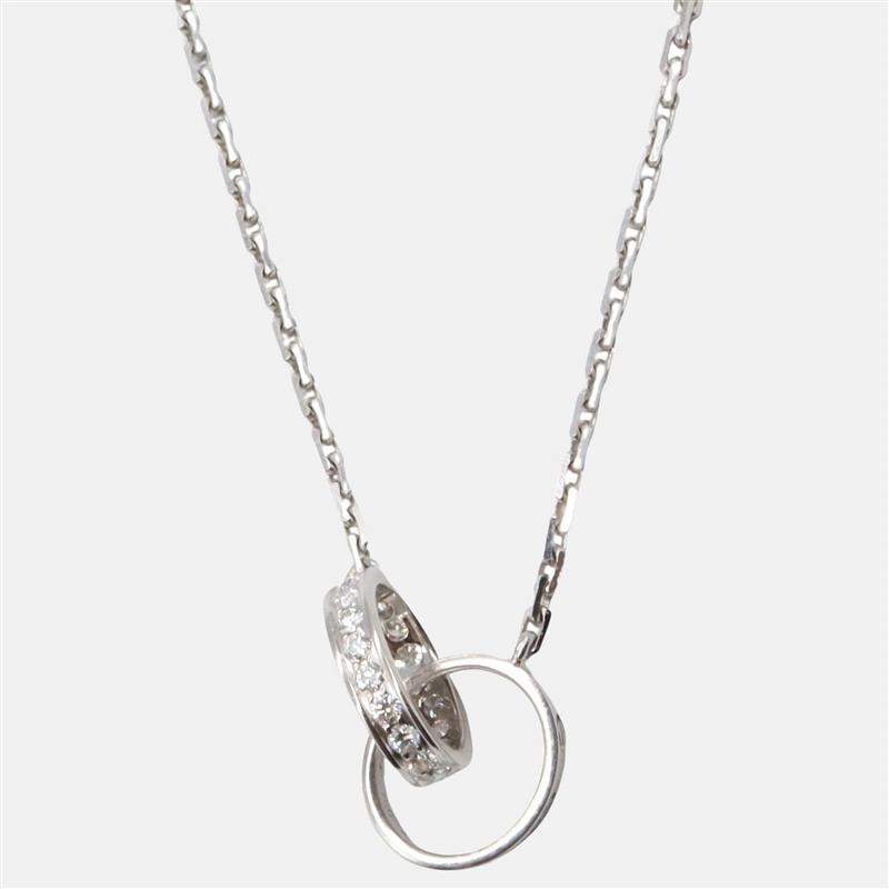 Pre Owned Cartier Love 18K White Gold, Diamond Necklace