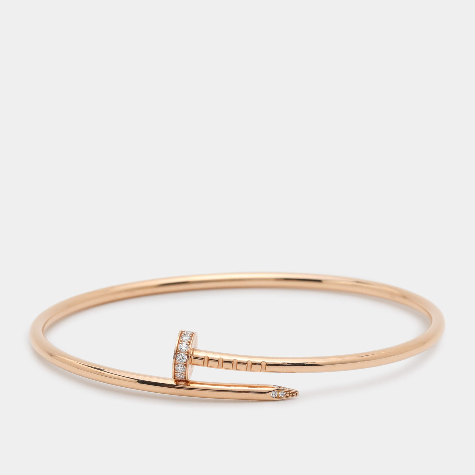 Pre Owned سوار كارتييه جست أو كلو ذهب أصفر عيار 18 ألماس مقاس 17