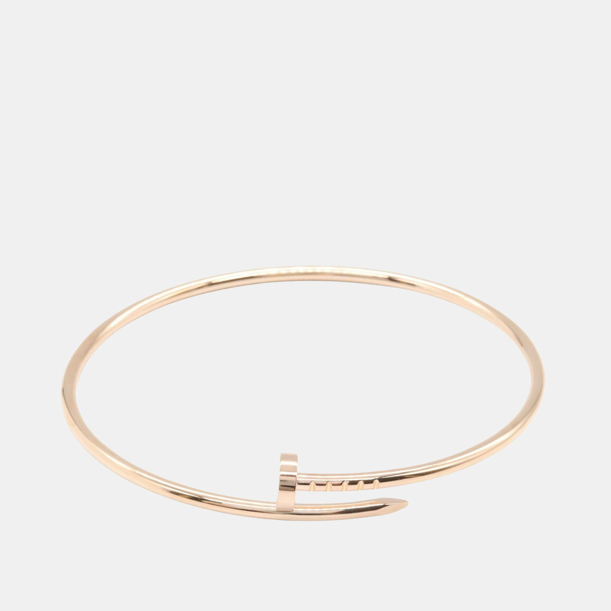Pre Owned Cartier Juste Un Clou 18K Rose Gold Bracelet