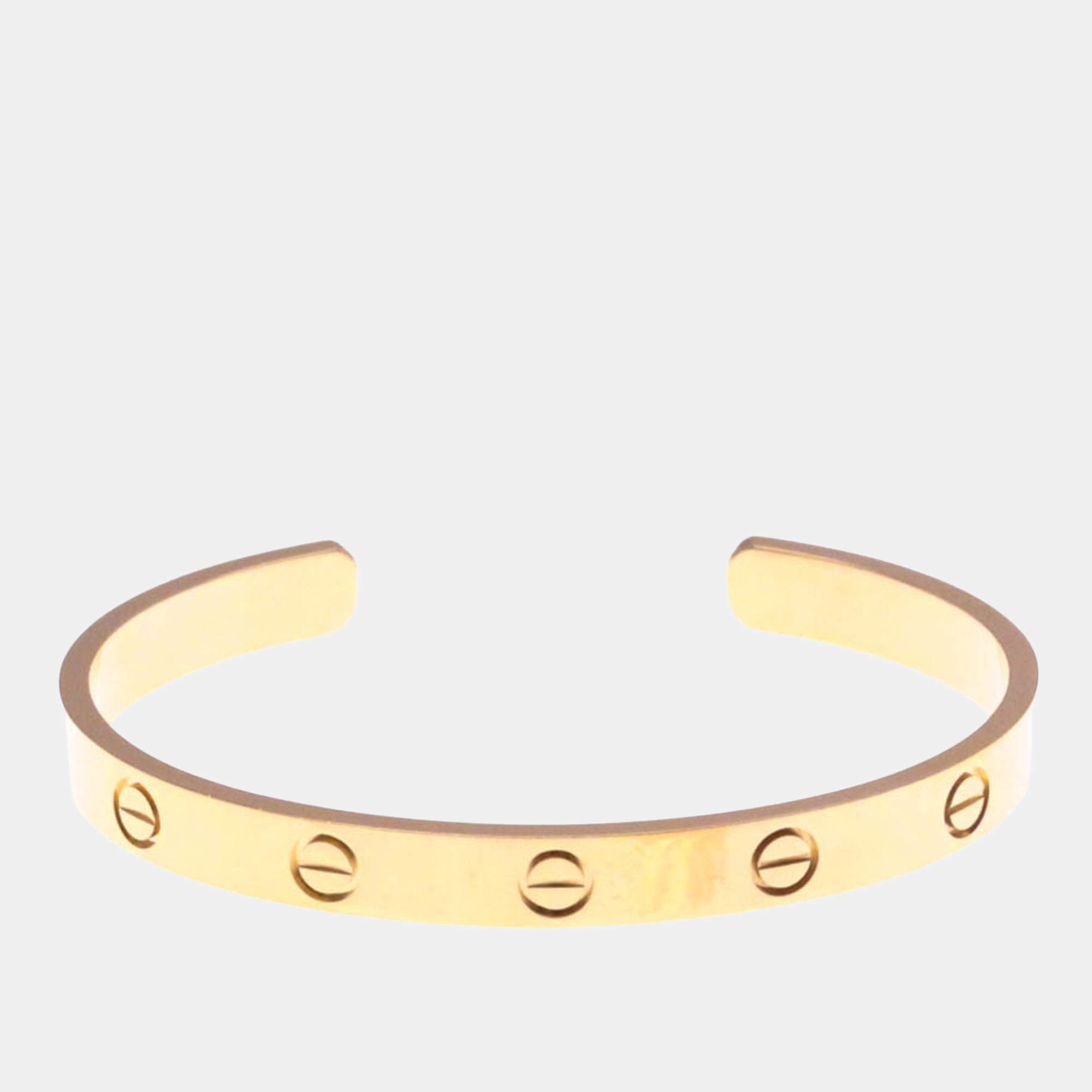 Pre Owned Cartier Love 18K Rose Gold Open Bracelet