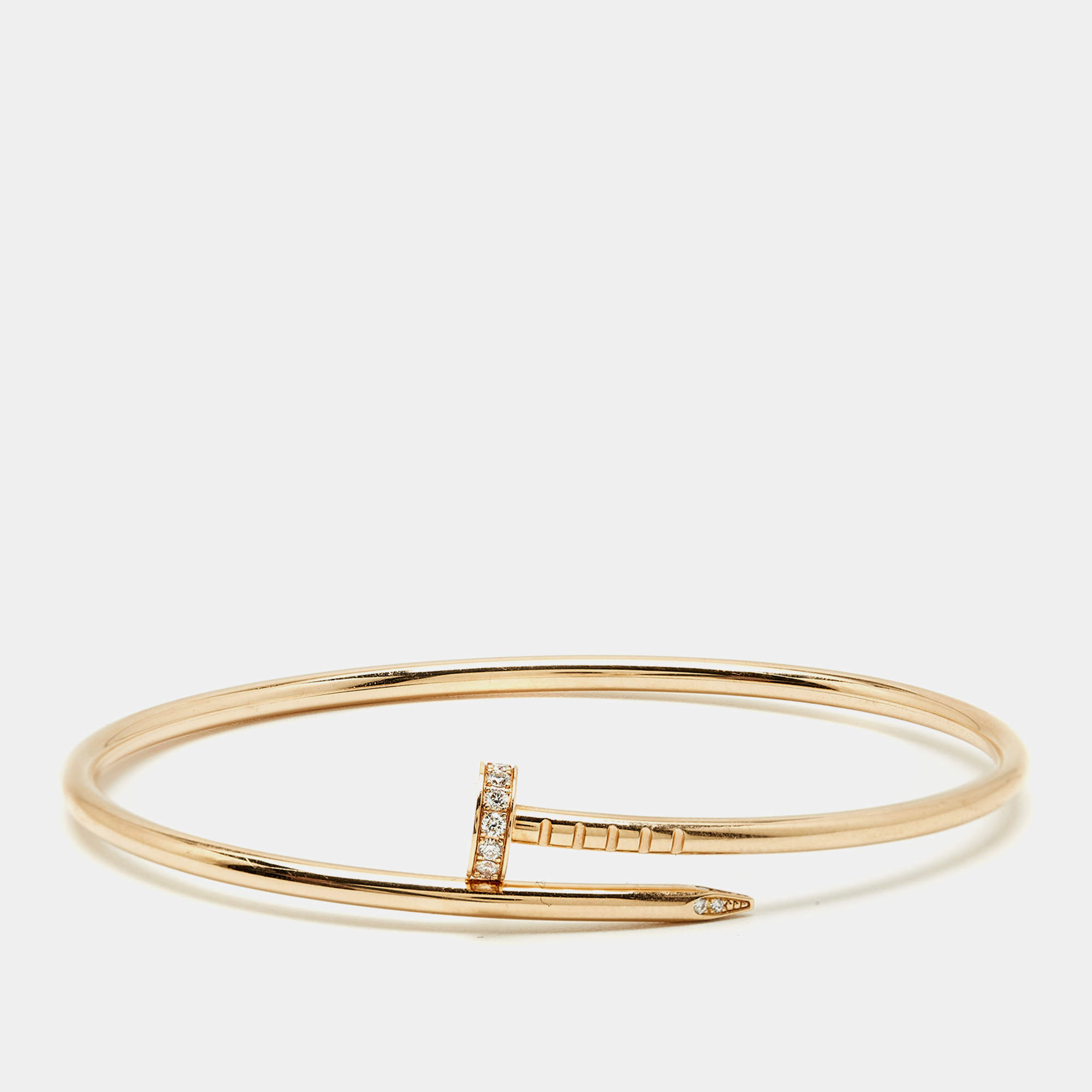 Pre Owned سوار كارتييه "جوست أون كلو" ذهب وردي عيار 18 مقاس 17