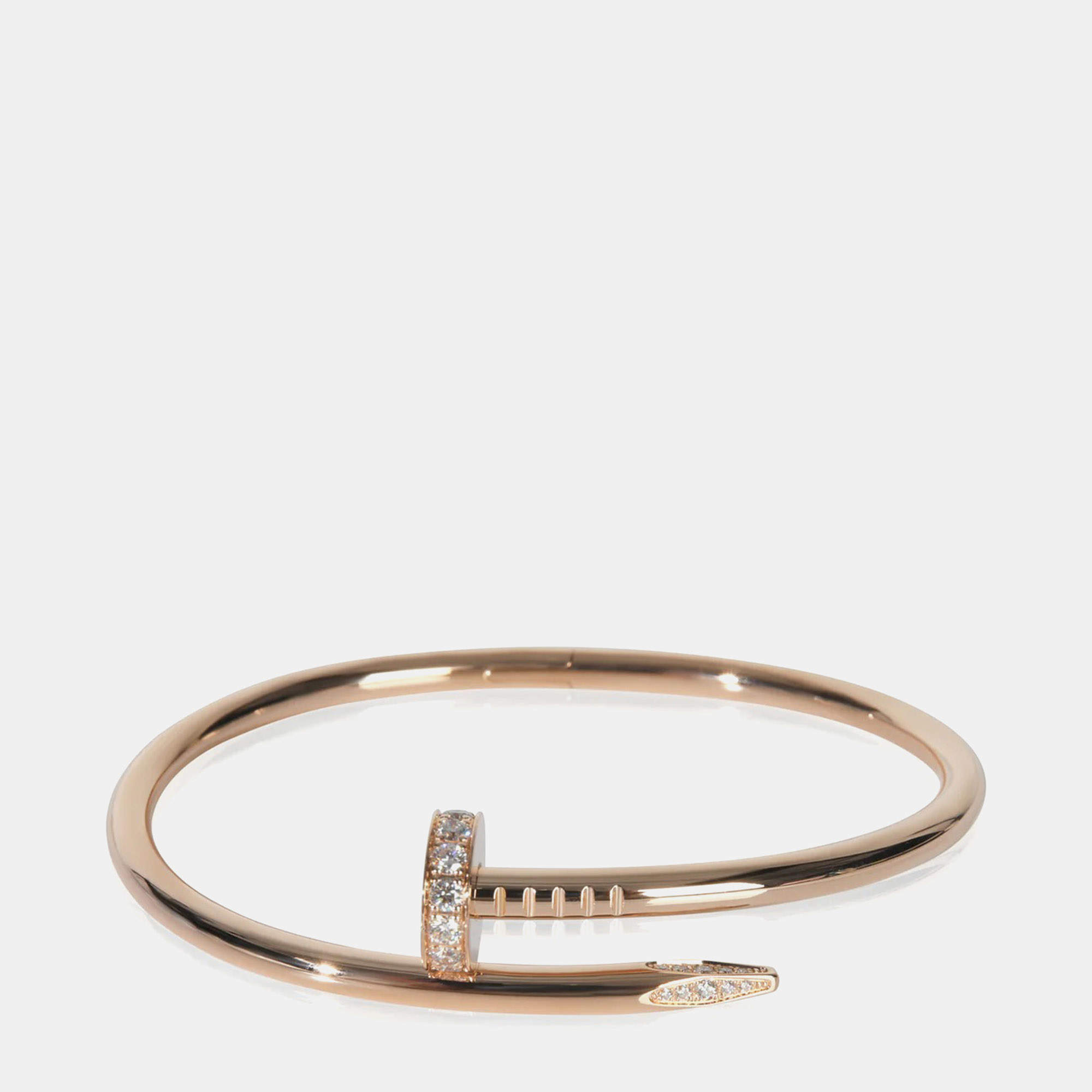 مملوكة مسبقًا Cartier Juste Un Clou 18K Rose Gold and Diamond Bracelet