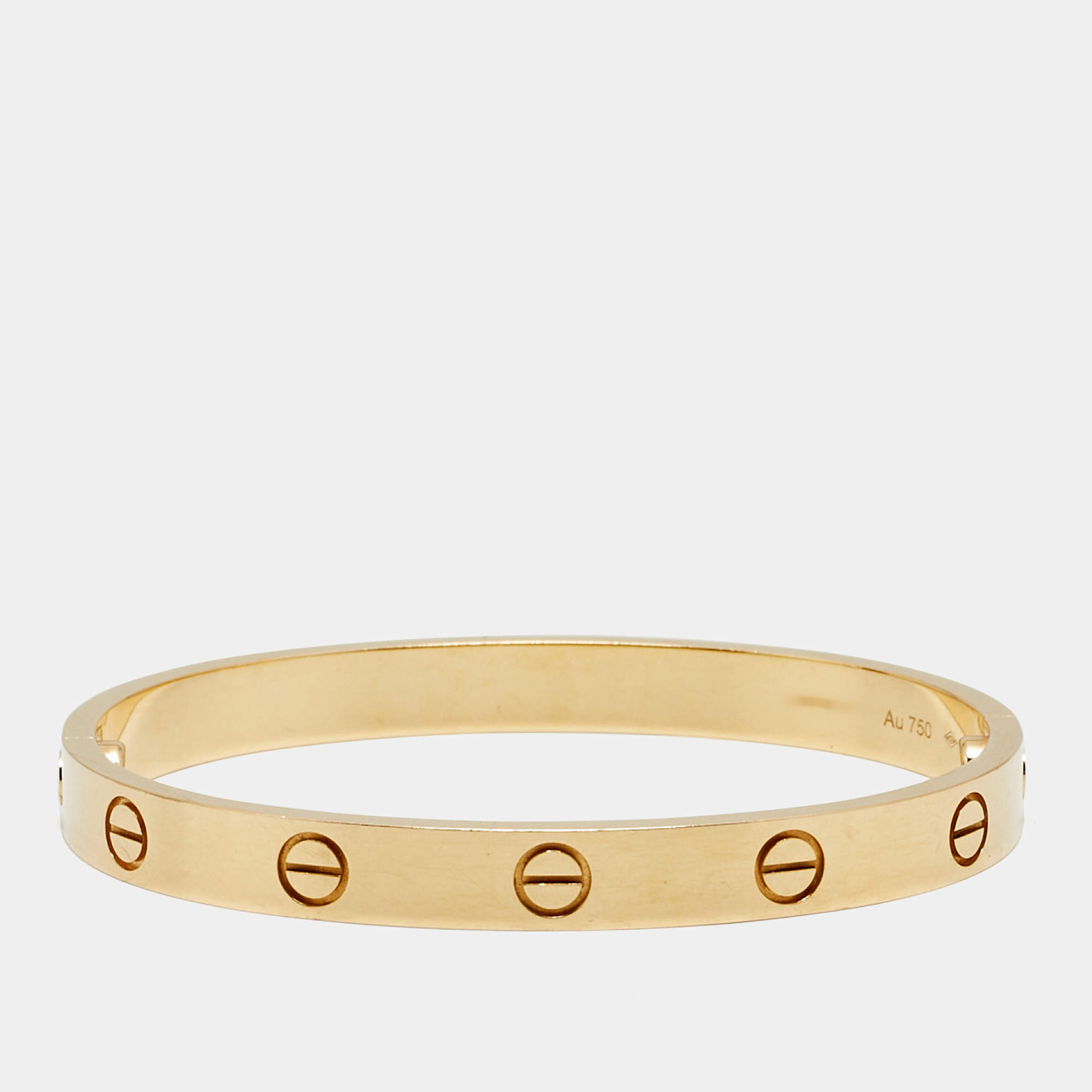مملوكة مسبقًا Cartier Love 18k Yellow Gold Classic Model Bracelet 18