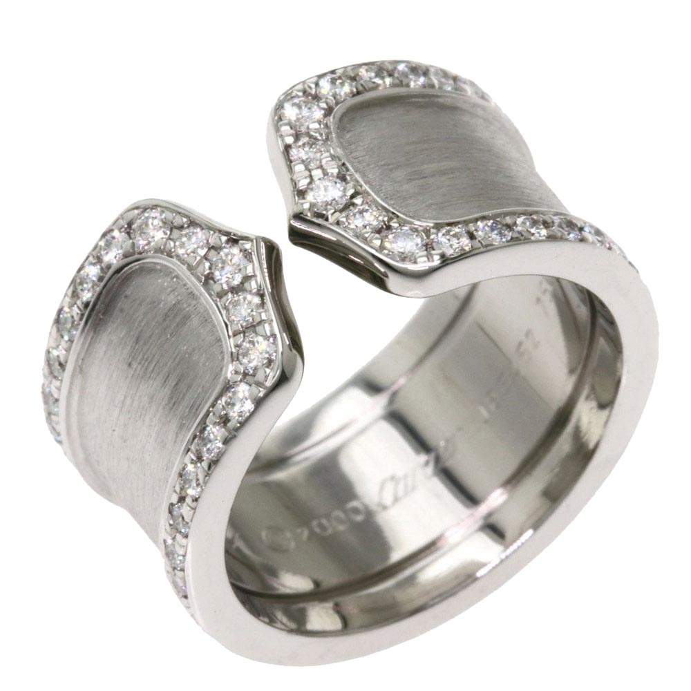 cartier double c ring with diamonds
