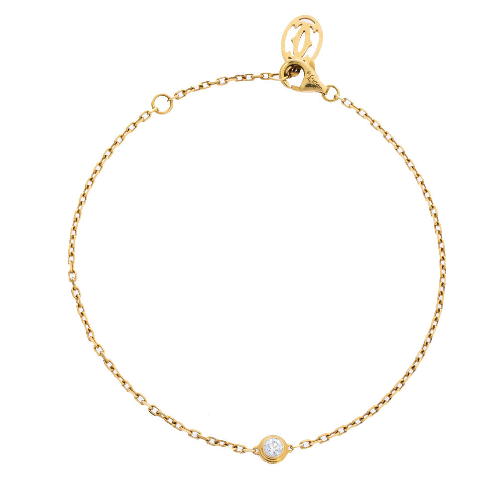 مملوكة مسبقًا Cartier Diamants Légers de Cartier Diamond 18K Yellow Gold Bracelet