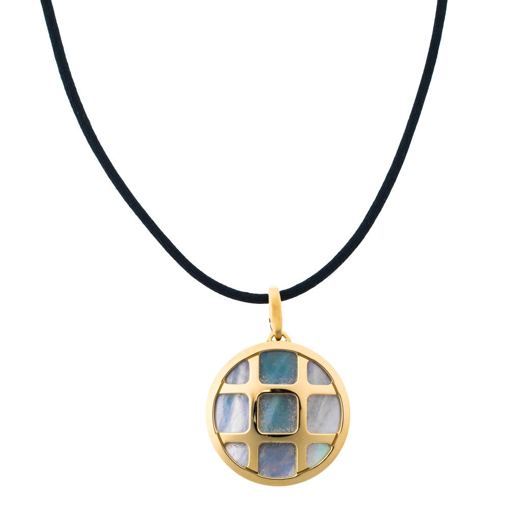 Pre Owned Cartier Pasha de Cartier Mother of Pearl 18K Yellow Gold Pendant 