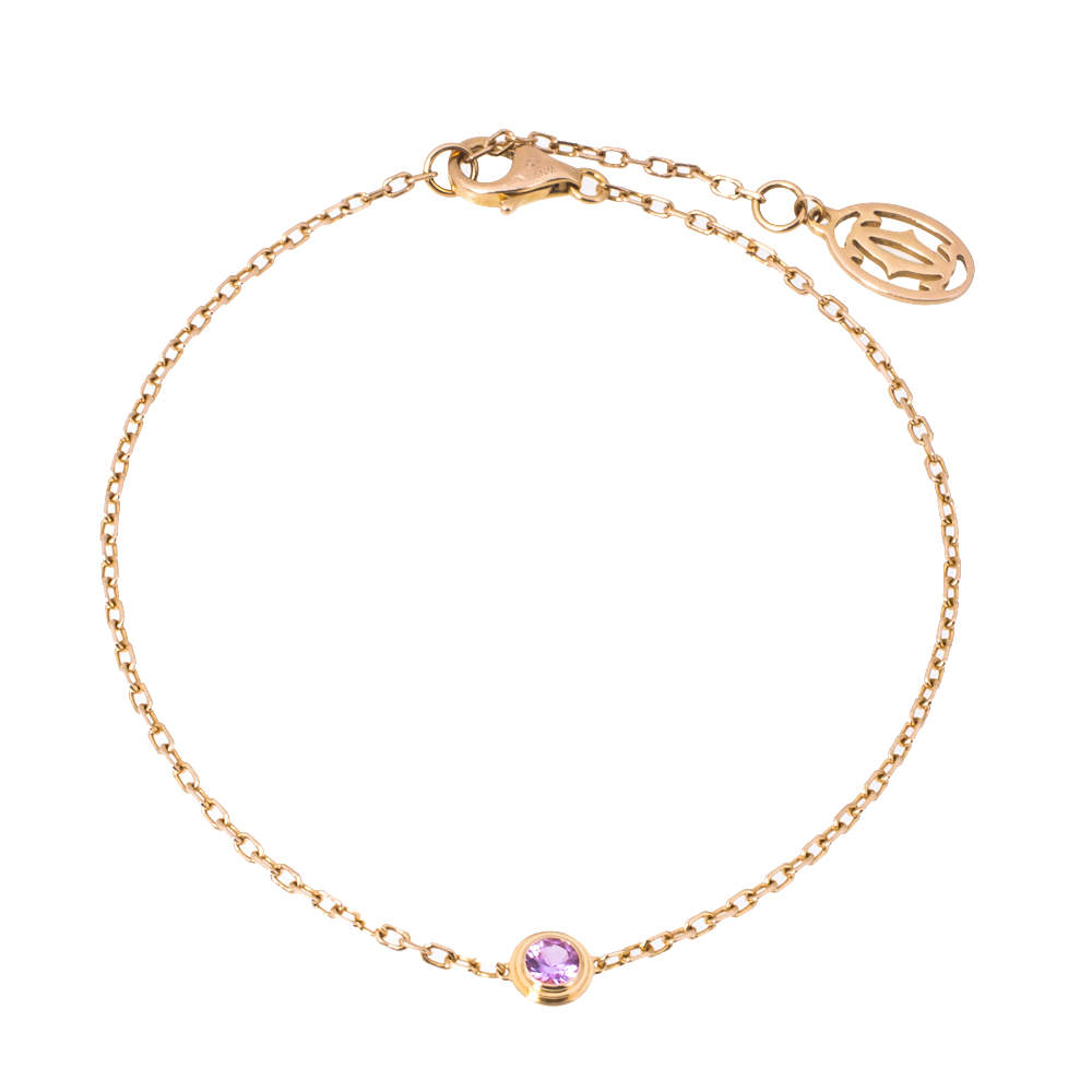 Pre Owned سوار كارتييه "زفيرس ليغير دو كارتييه" زفير وردي و ذهب وردي عيار 18