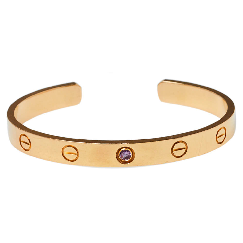 CARTIER 18K White Gold Blue Sapphire LOVE Bracelet 20 495115 | FASHIONPHILE