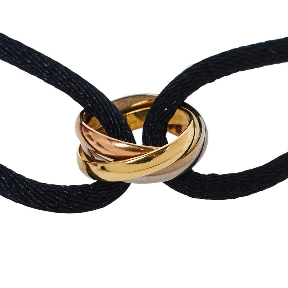 Cartier Trinity bracelet with two adjustable silk cords and - Catawiki